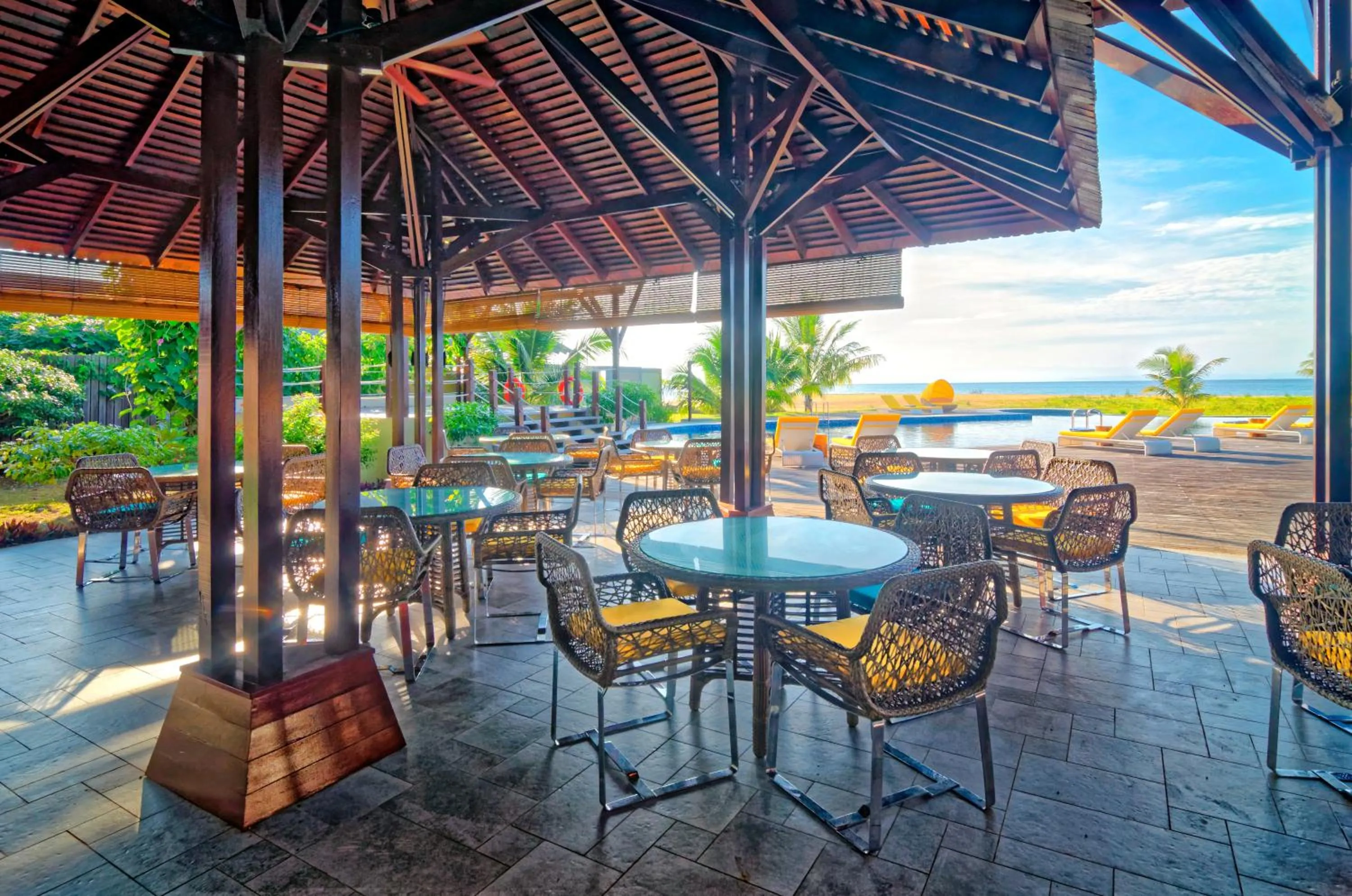 Pool view in Borneo Eagle Resort
