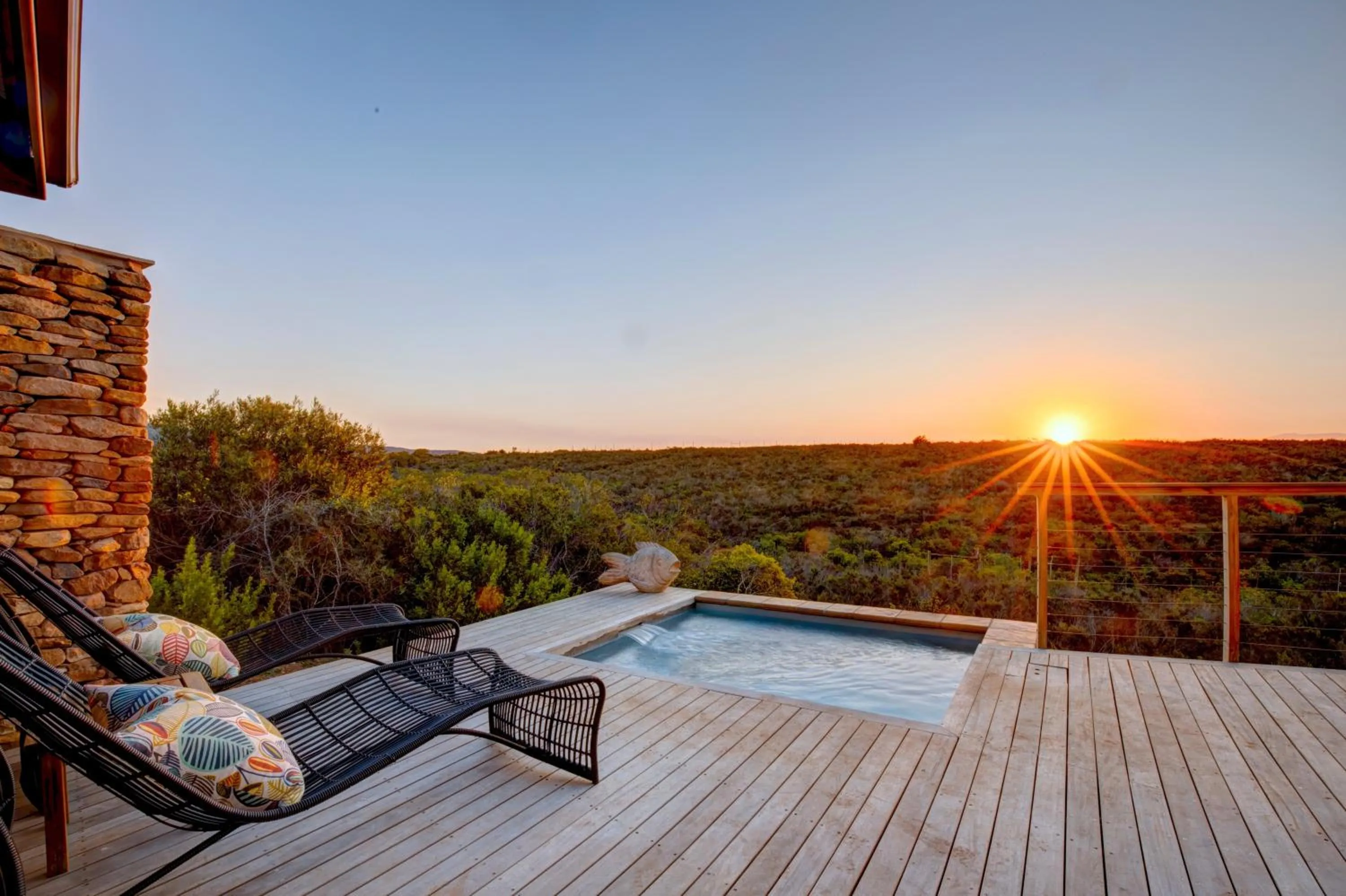 Swimming pool in Garden Route Game Lodge
