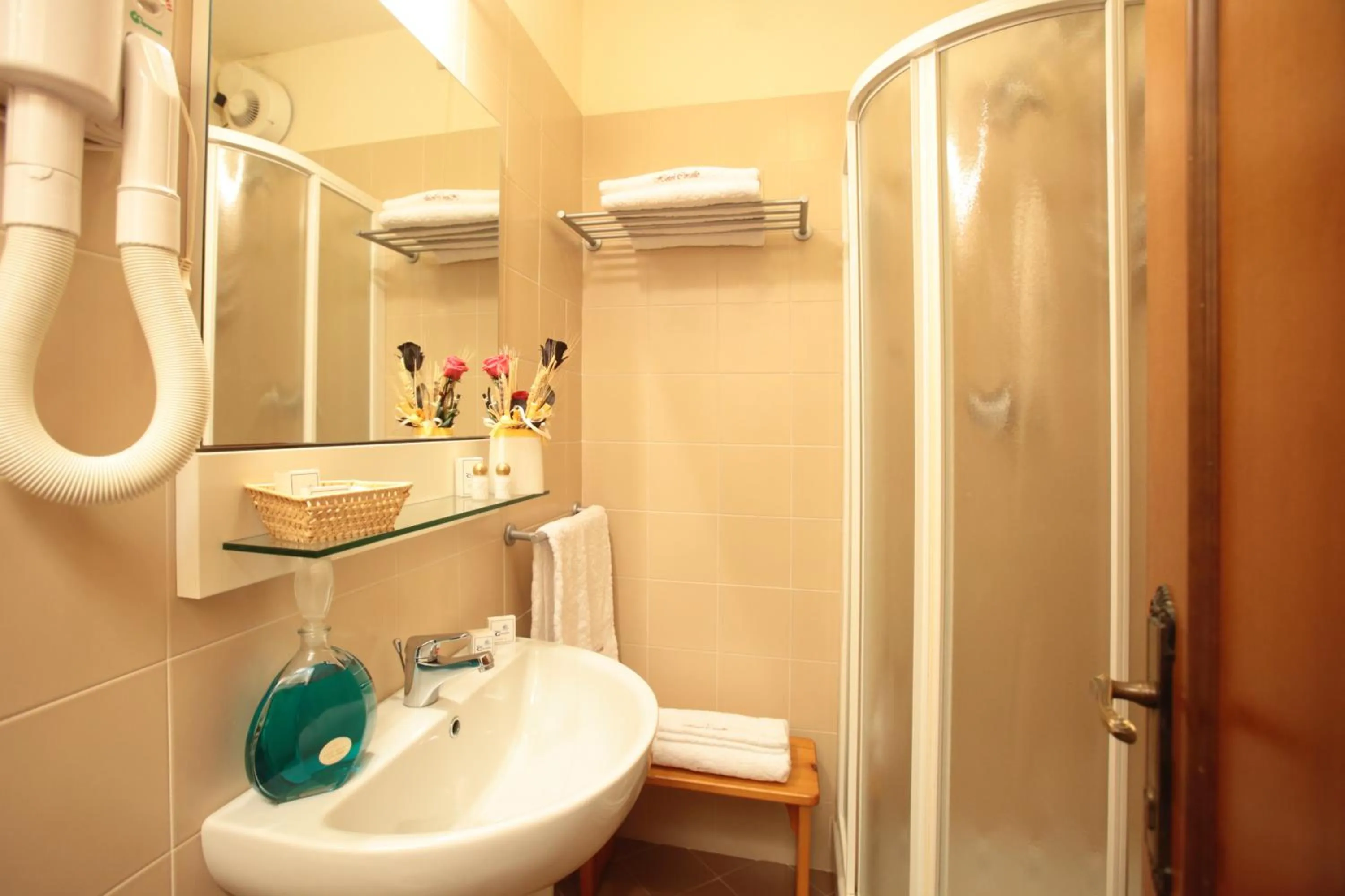 Shower in Hotel Corallo