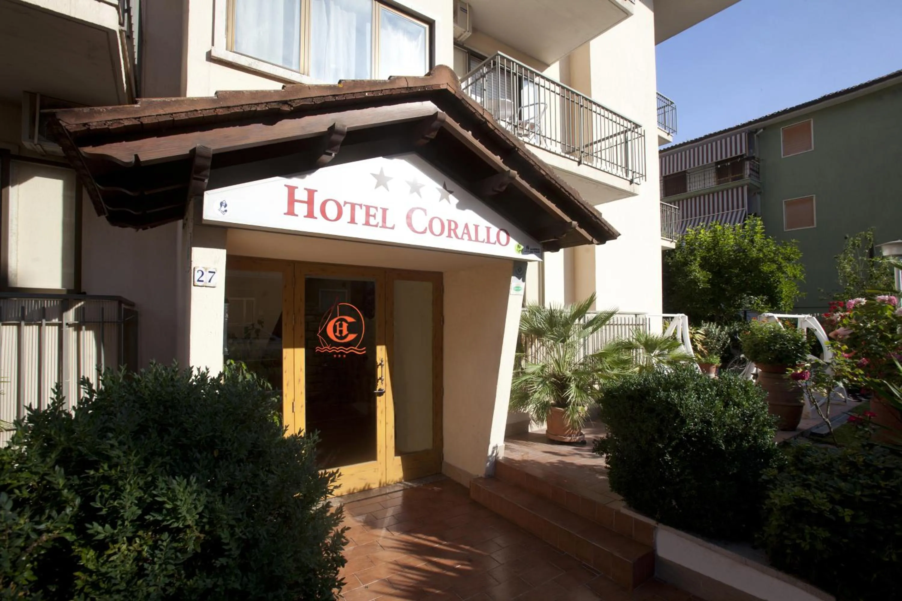 Facade/entrance in Hotel Corallo