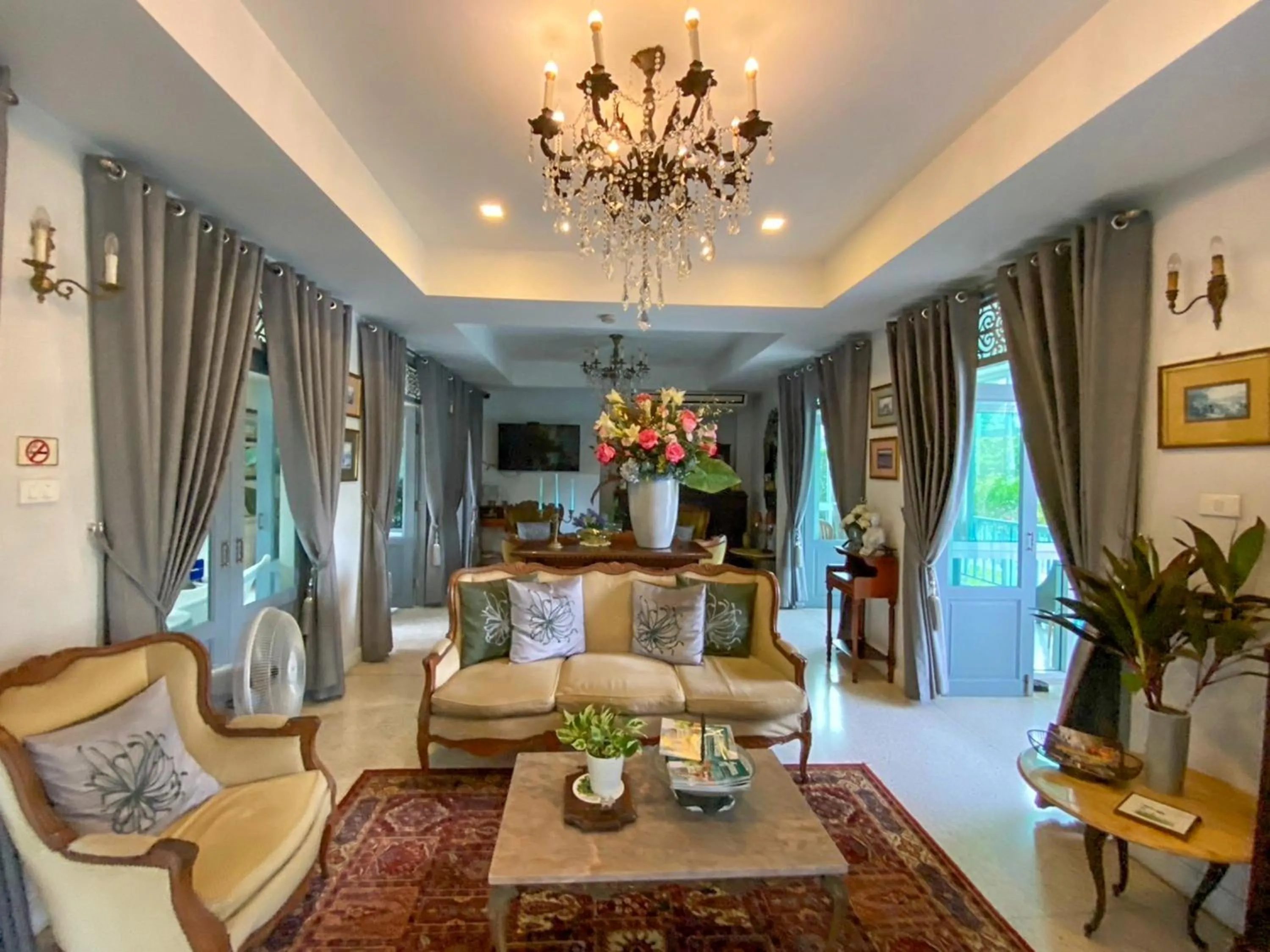 Lobby or reception in Villa Amphawa