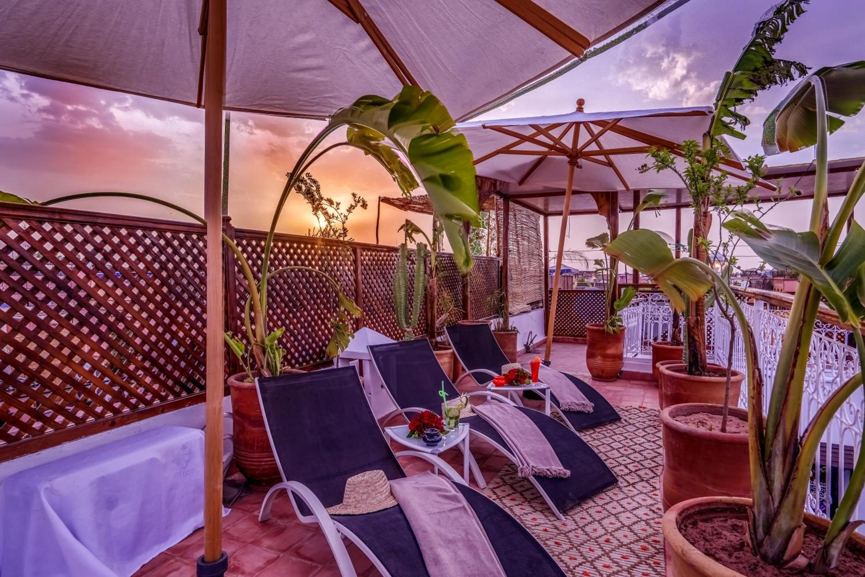 Balcony/Terrace in Riad Safran et Cannelle & Spa