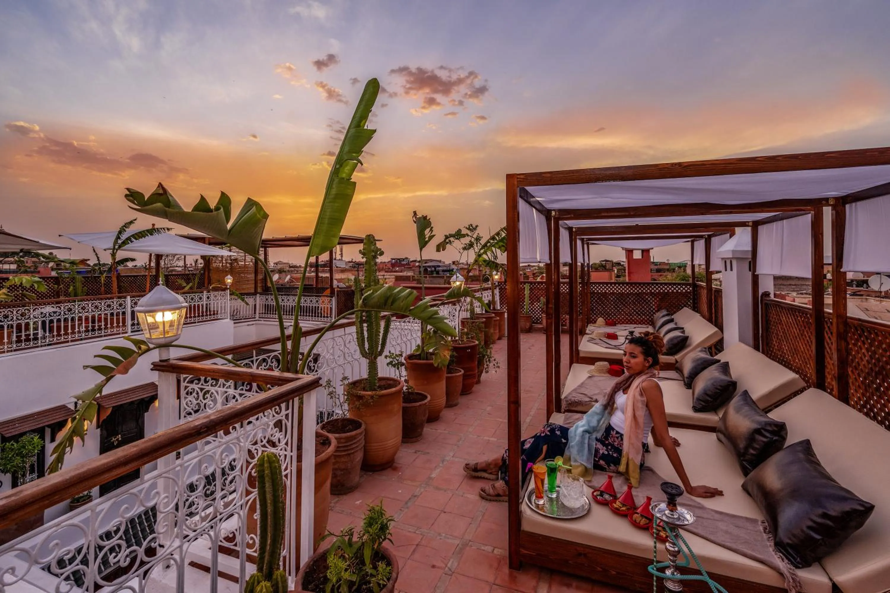Balcony/Terrace in Riad Safran et Cannelle & Spa