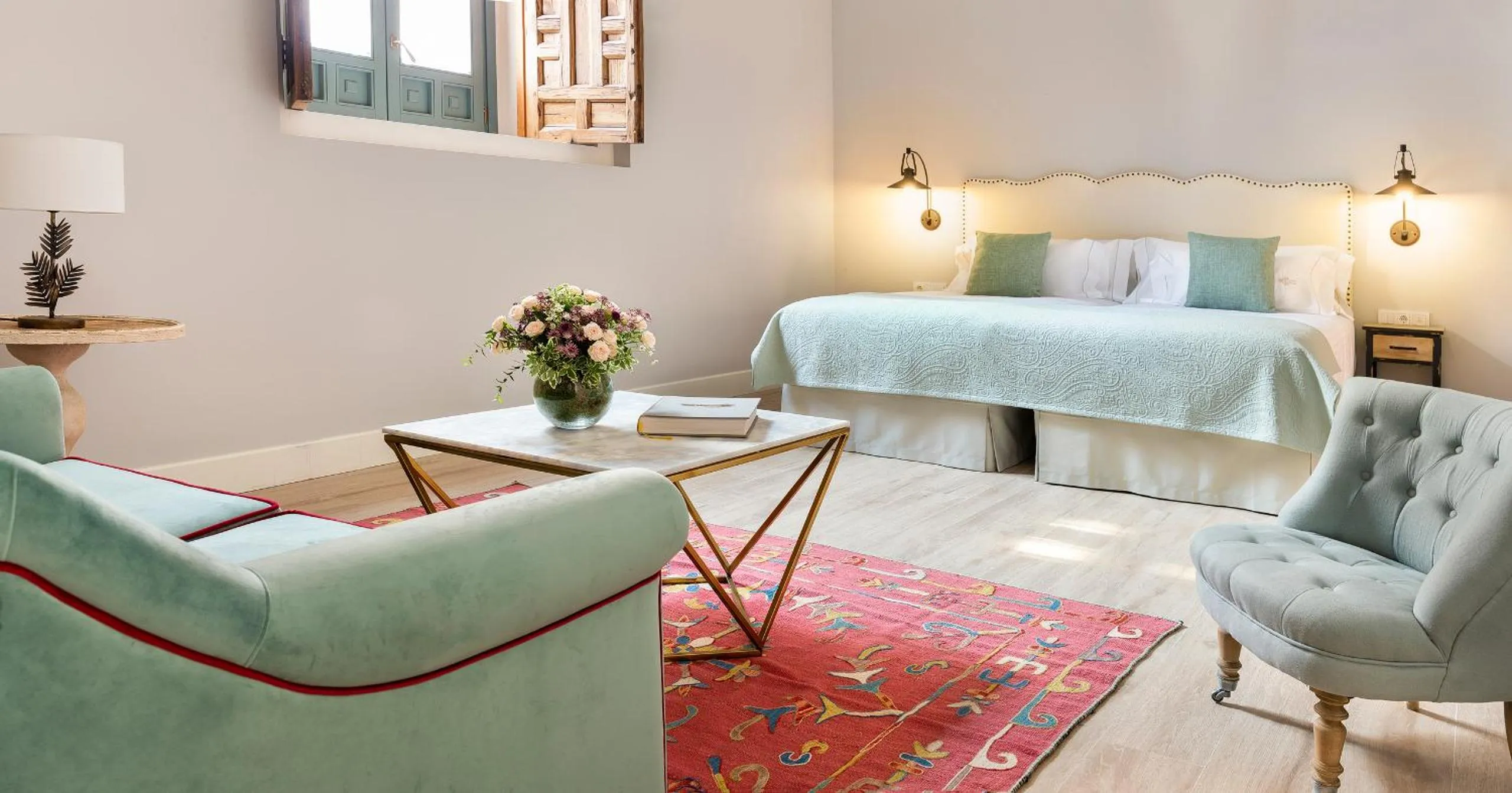 Photo of the whole room, Bed in Palacio Bucarelli