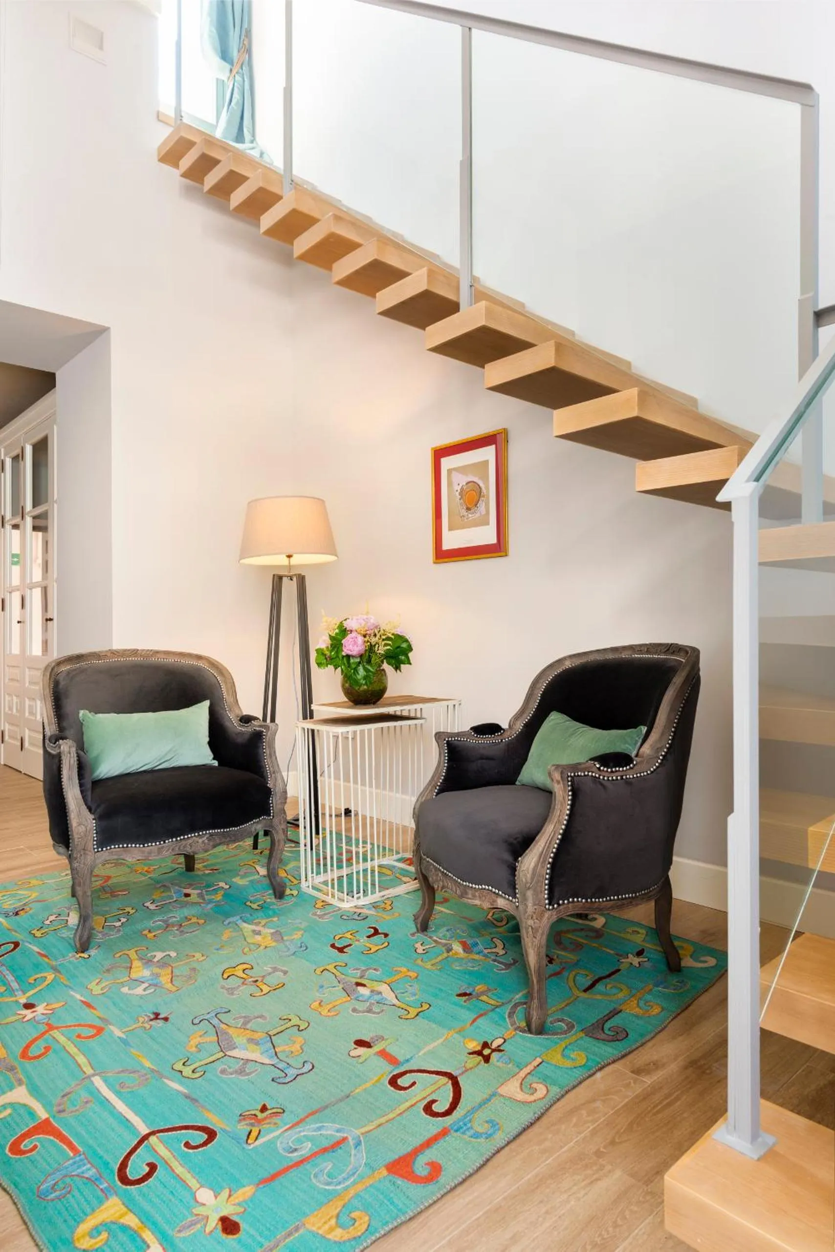 Seating area in Palacio Bucarelli