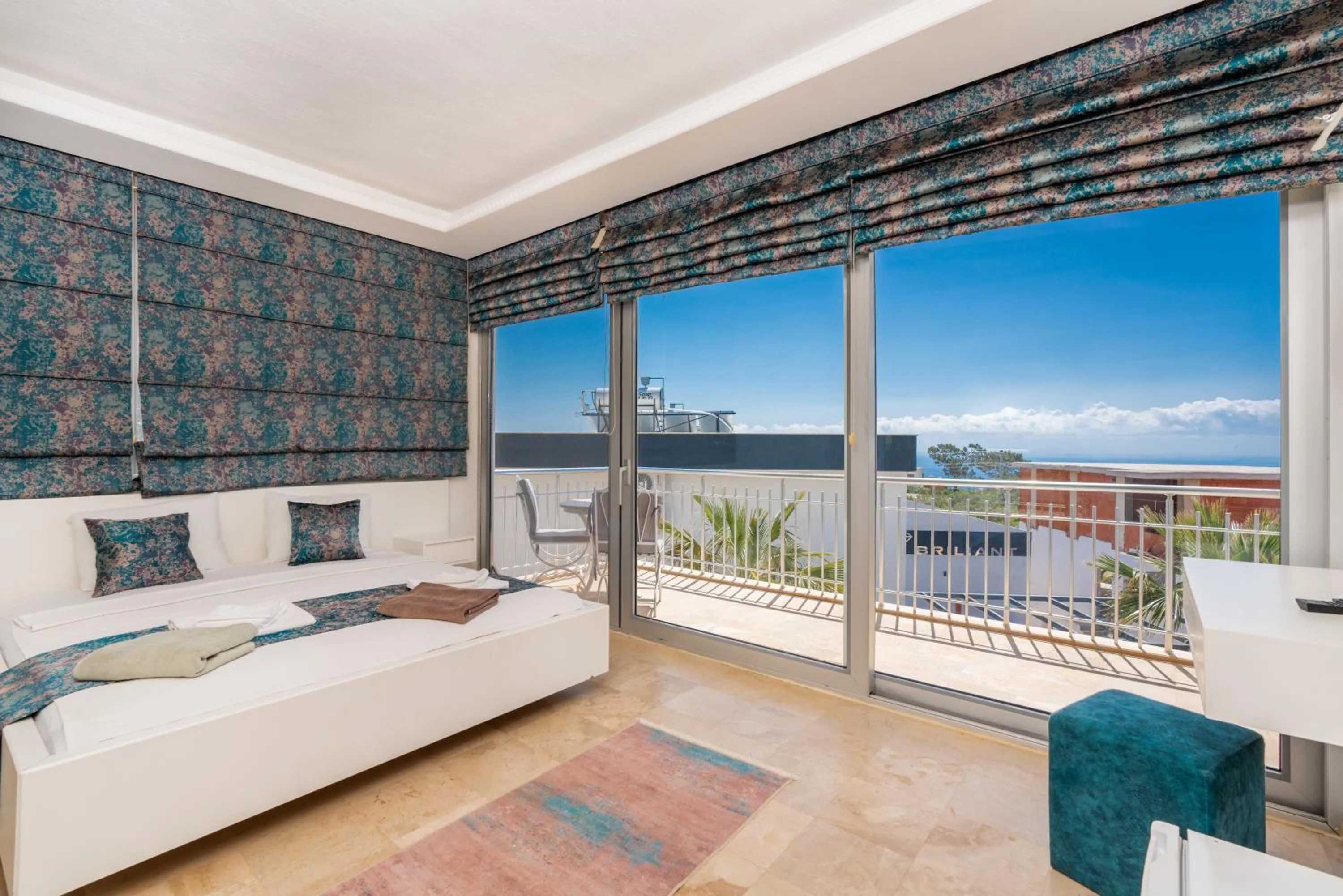 Bed in Infinity Villa Kalkan