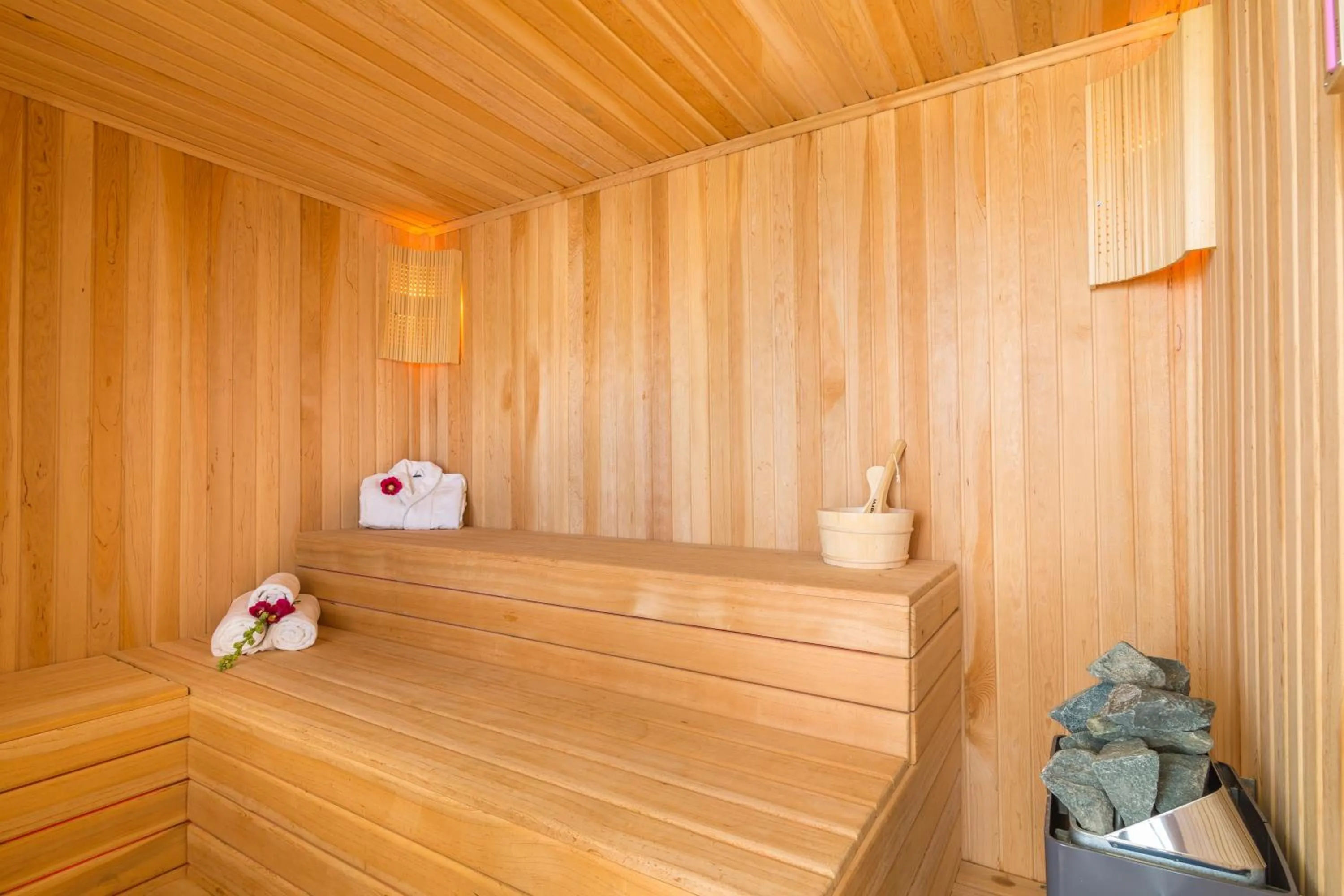 Sauna in Infinity Villa Kalkan