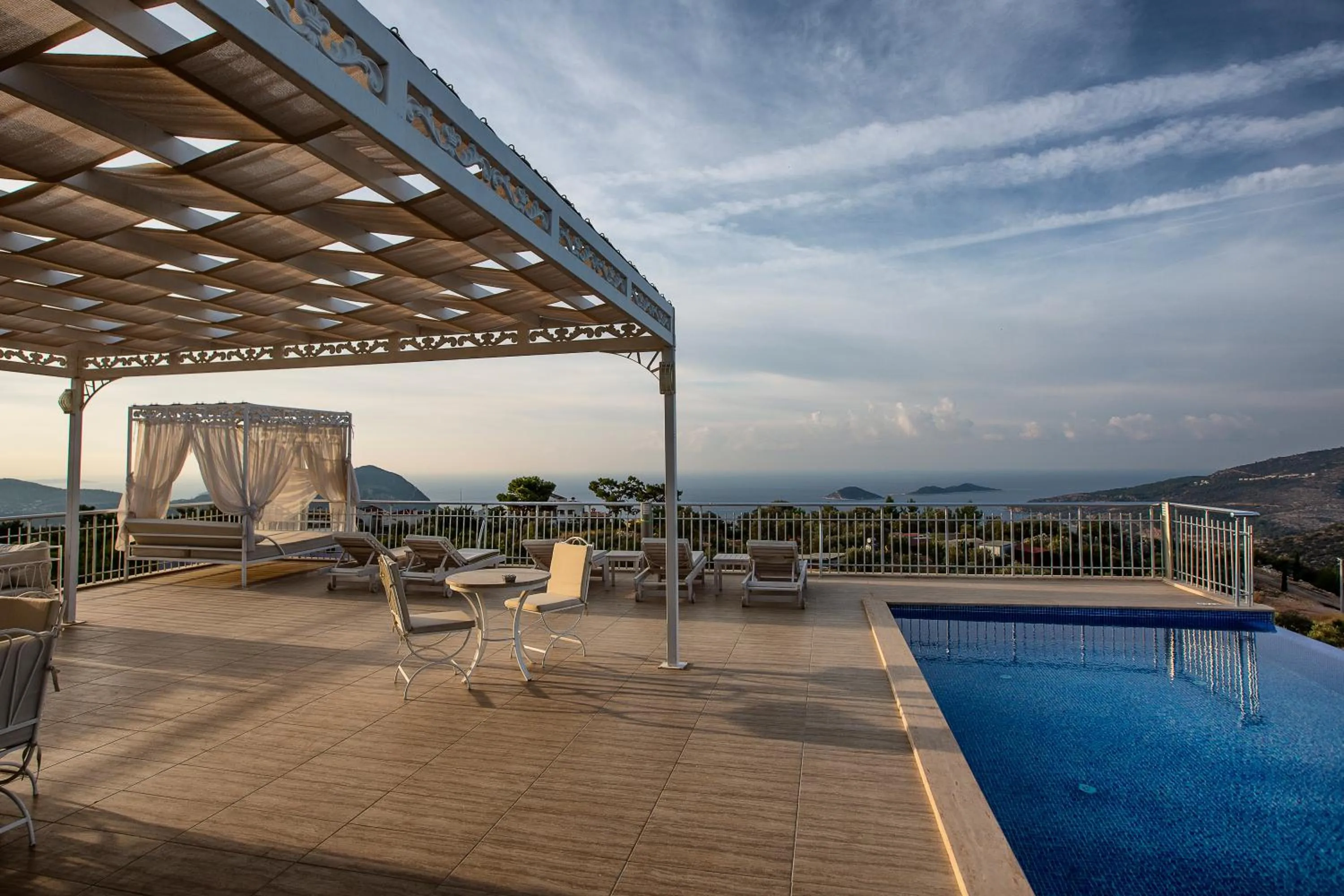 Patio in Infinity Villa Kalkan