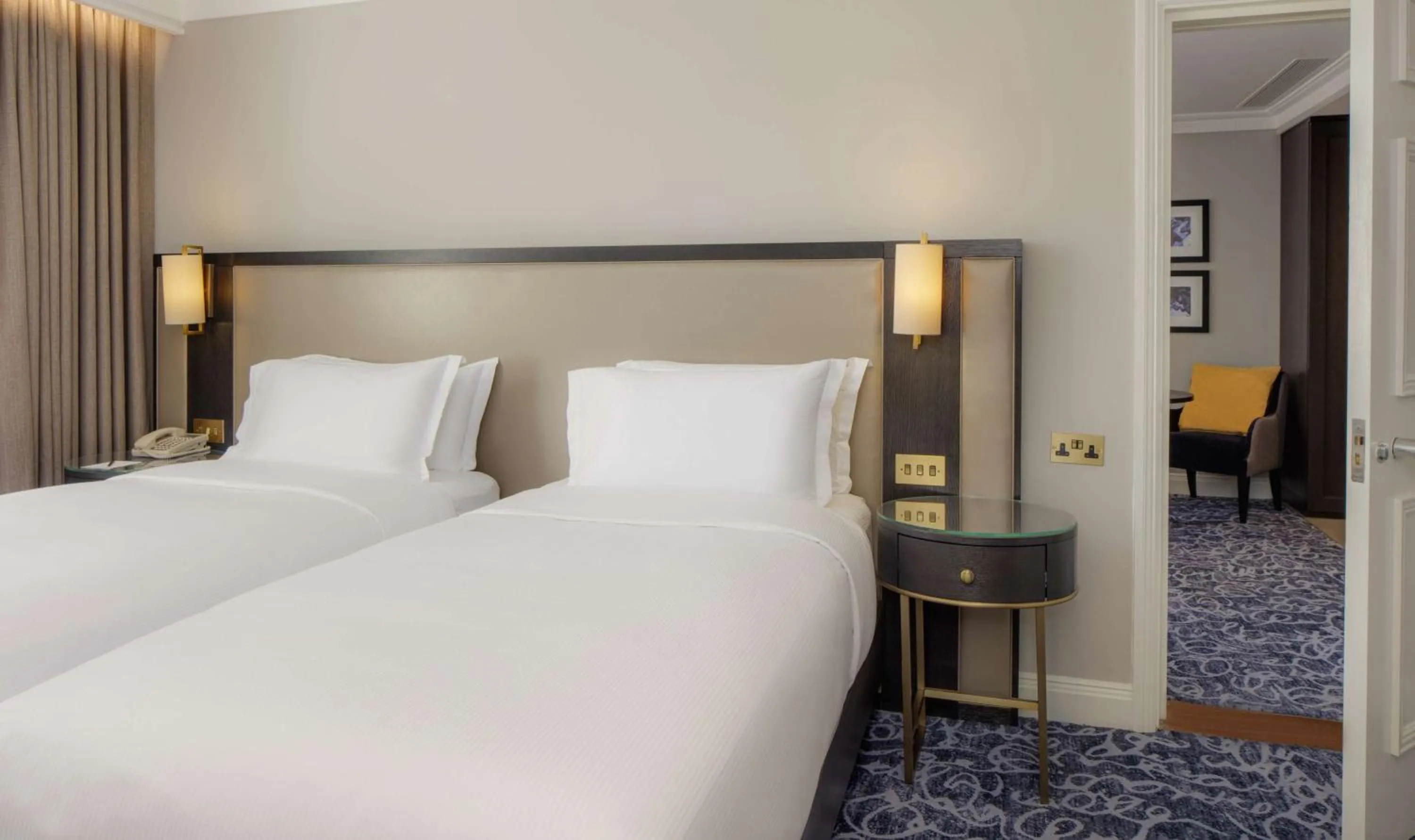 Bed in Hilton London Euston