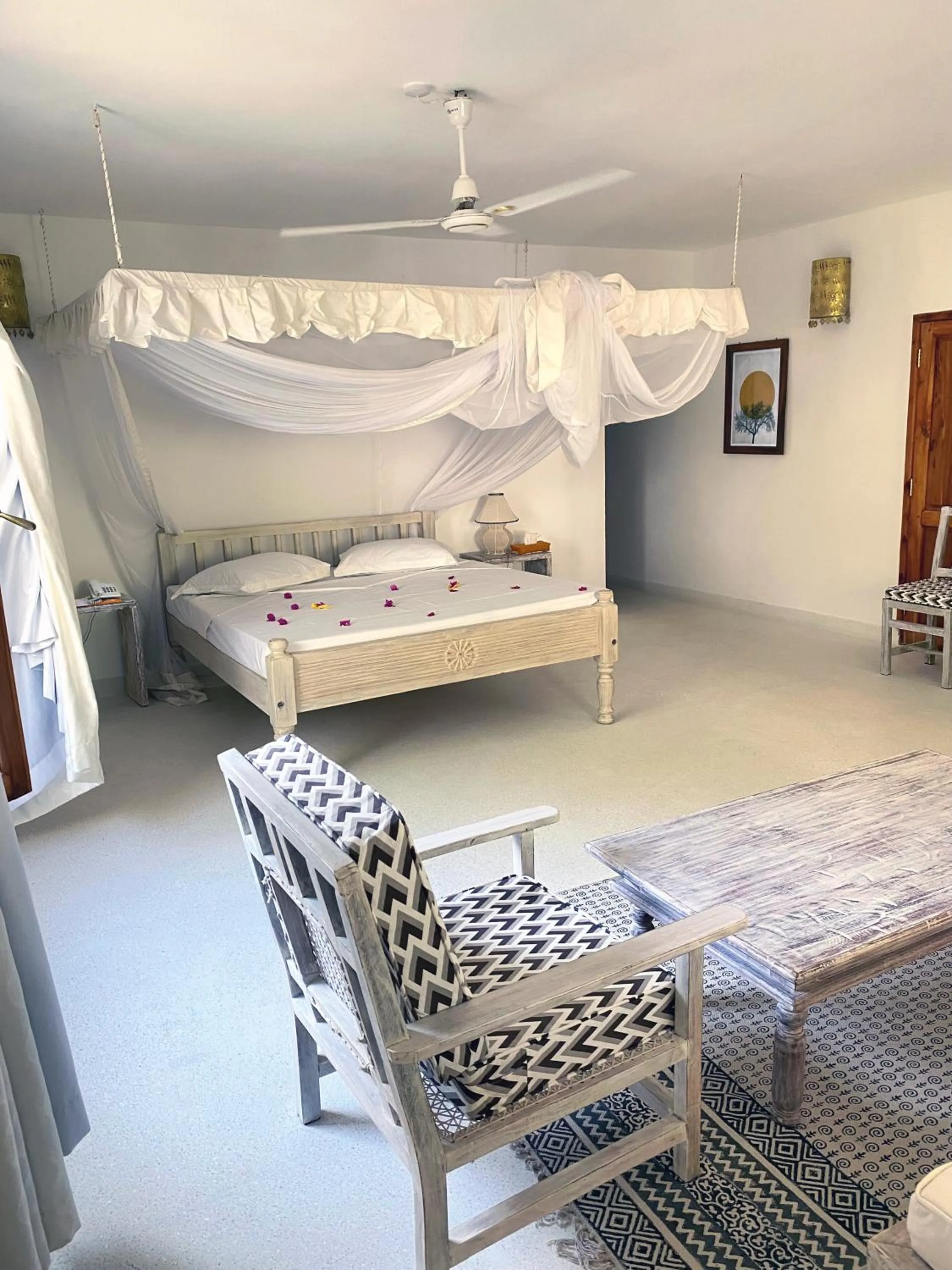 Bed in Kilili Baharini Resort & Spa