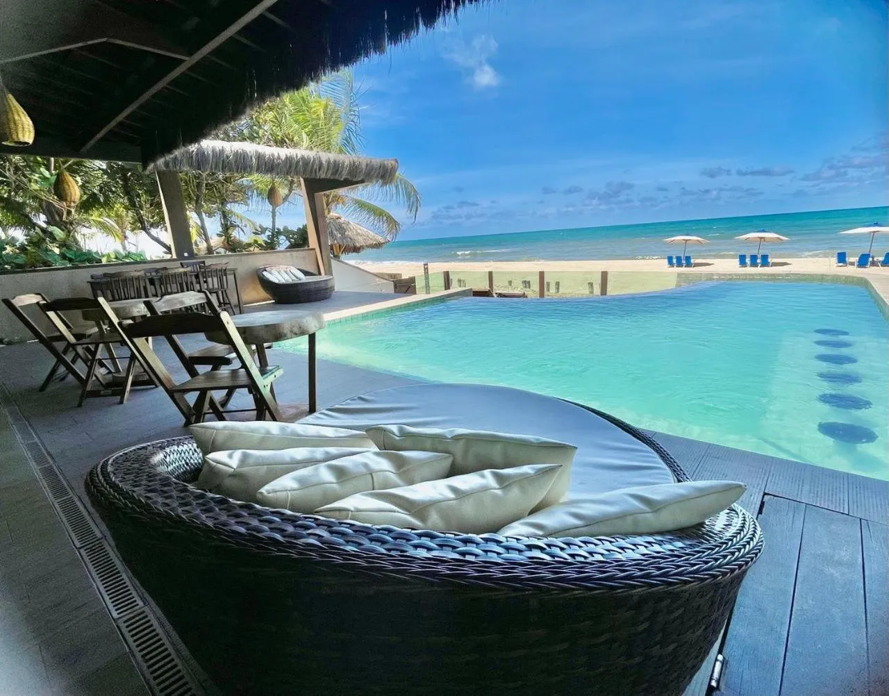 Pool view in Pousada Maracabana Spa