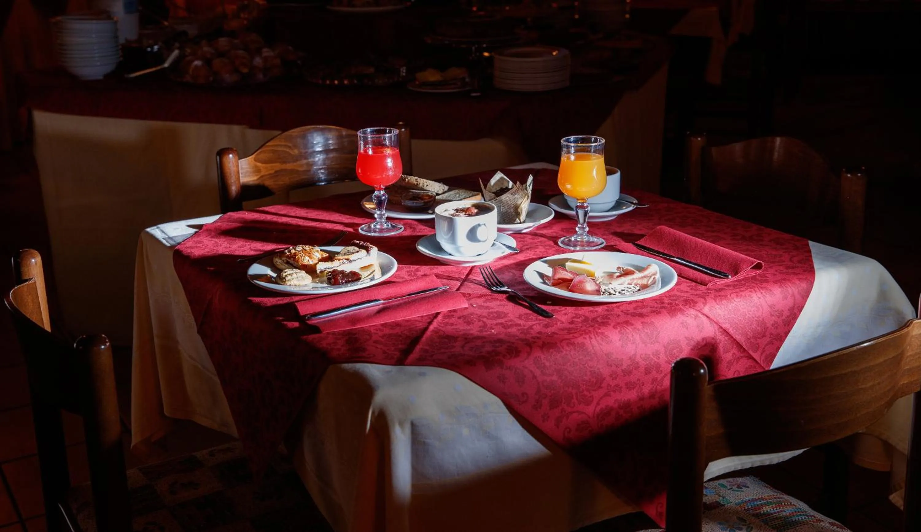 Food and drinks in Hotel Villa Rina