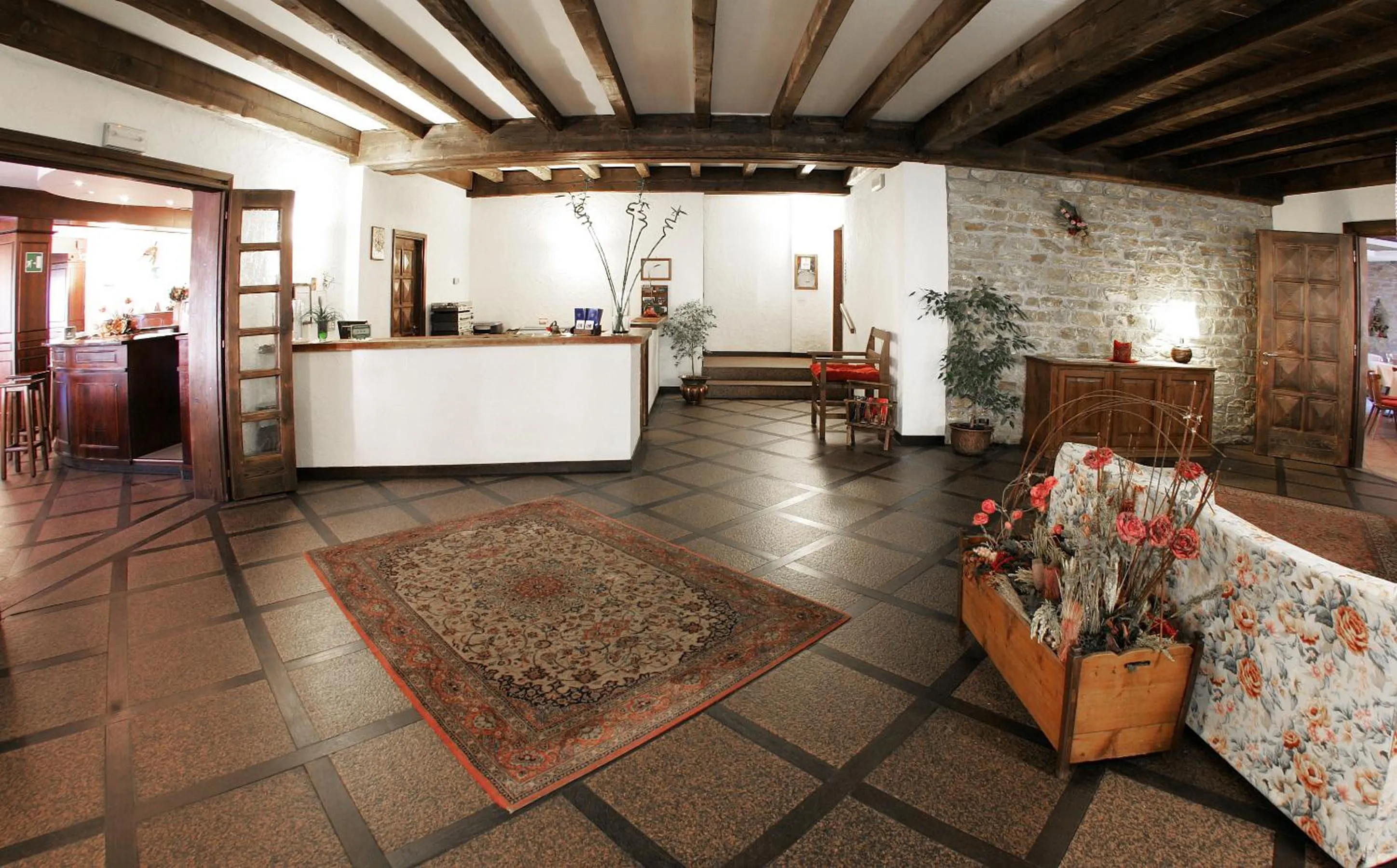 Lobby or reception in Hotel Vallecetta