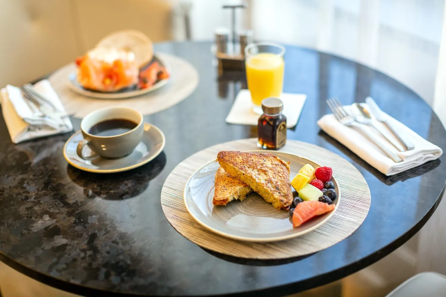 Continental breakfast in Fairmont Washington DC Gold Experience
