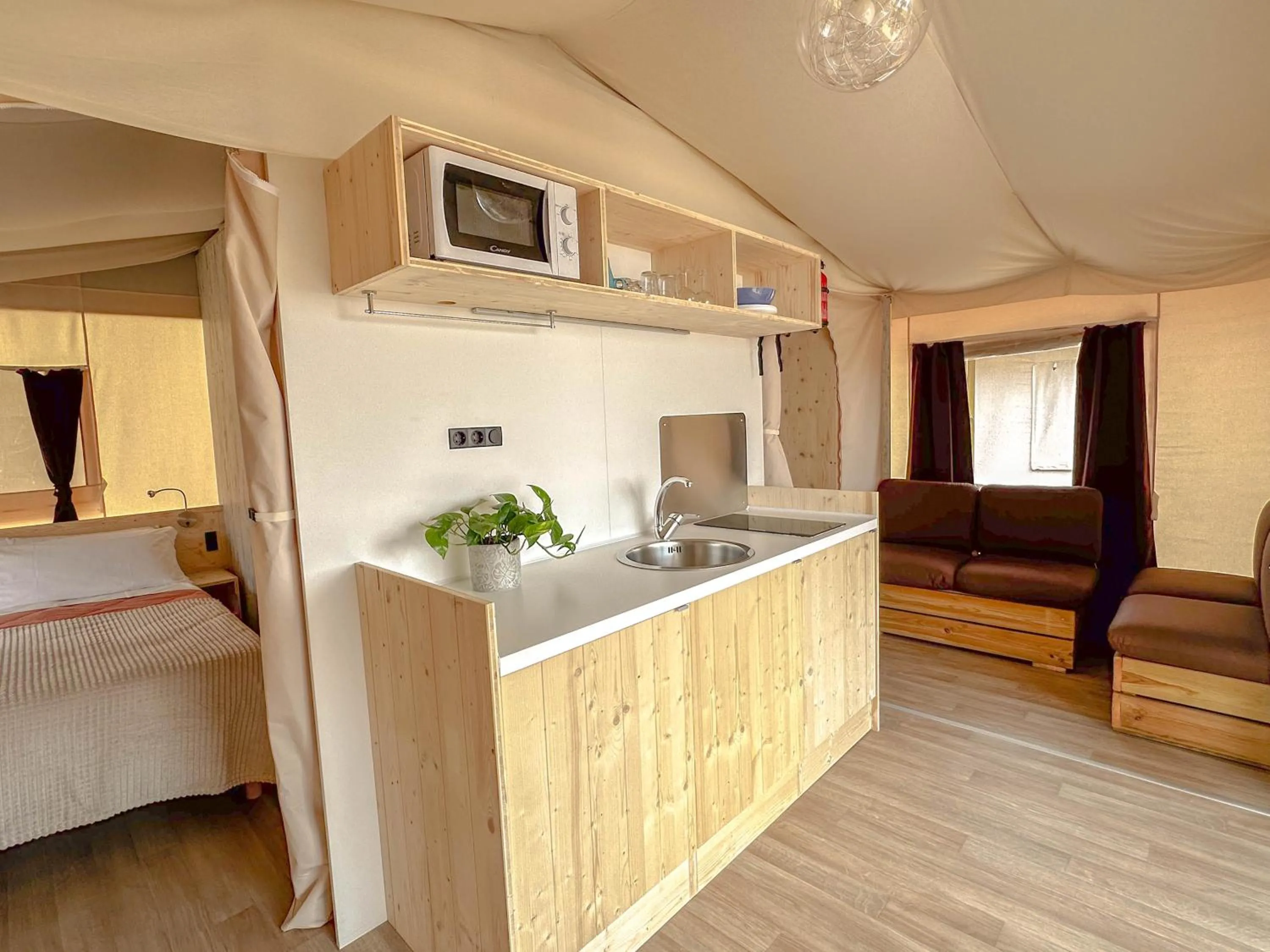 Bed in Sereno Camping Holiday