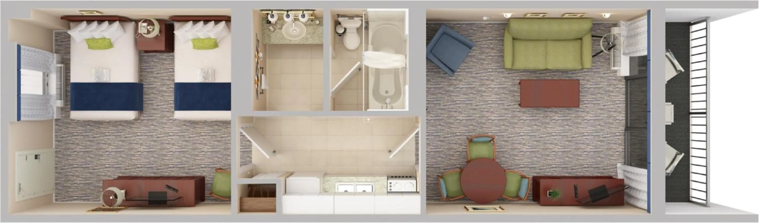 Photo of the whole room in Sea Crest Oceanfront Resort