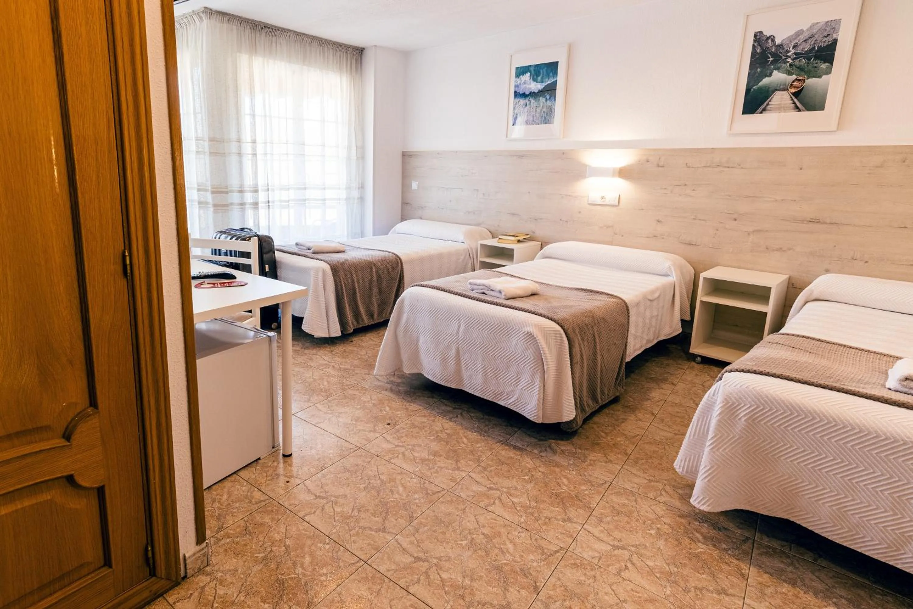 Decorative detail, Bed in Hostal Gran Vía