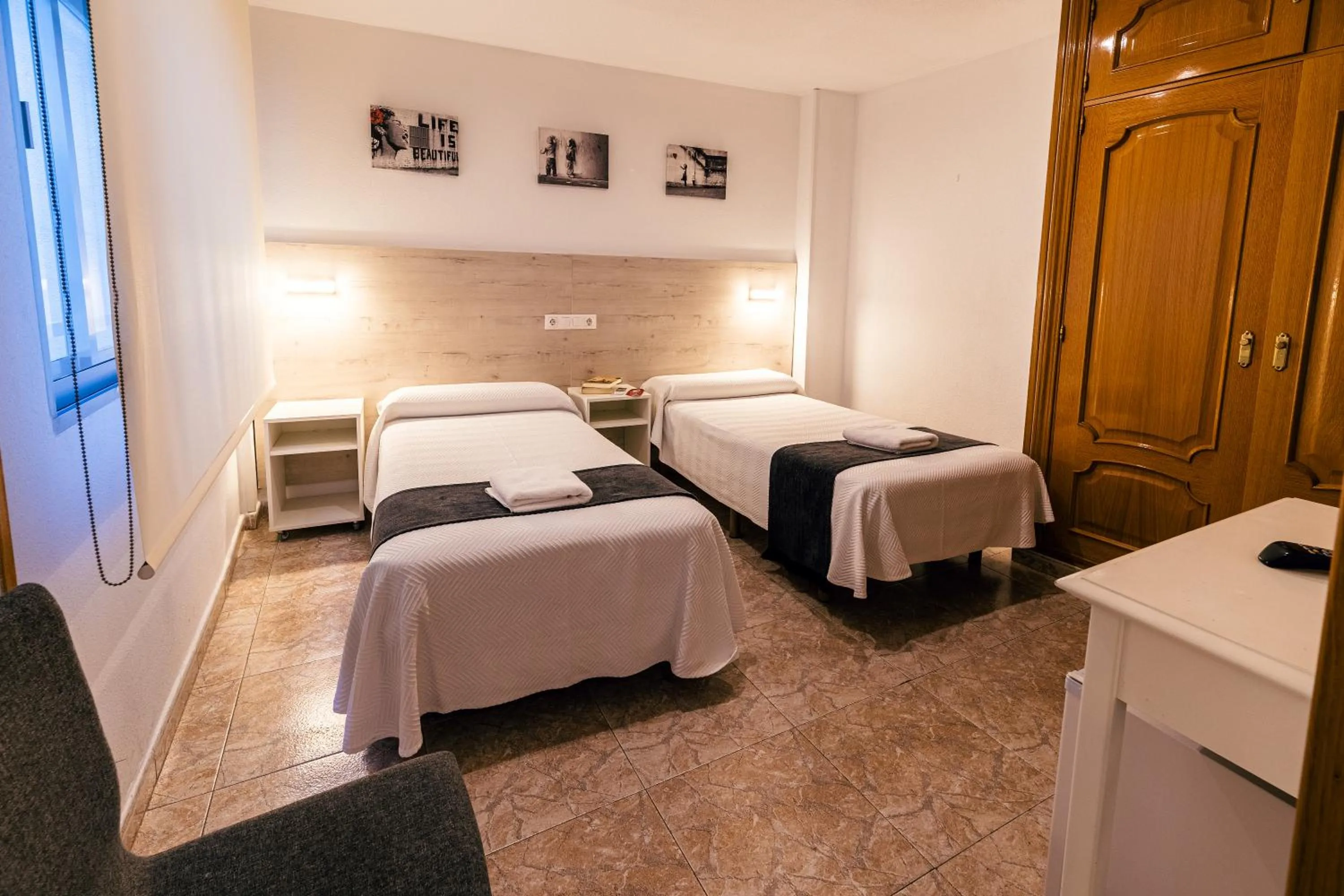 Decorative detail, Bed in Hostal Gran Vía