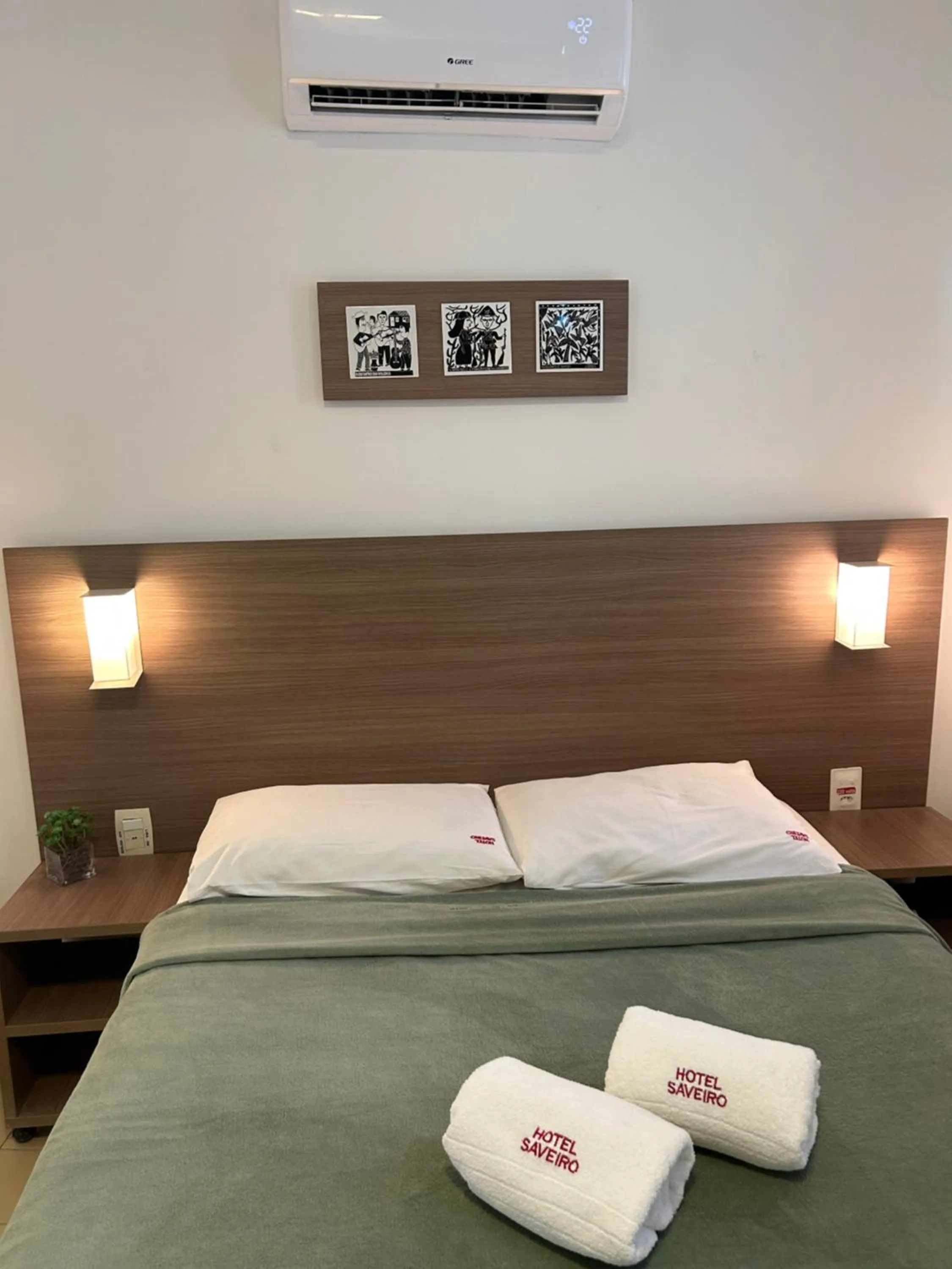 Bed in Hotel Saveiro