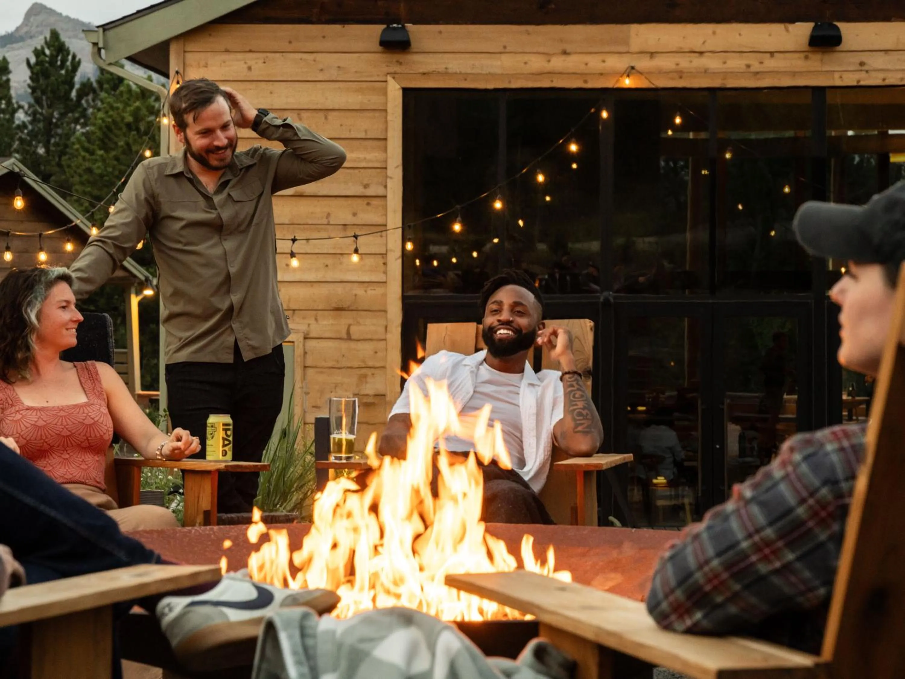 People in Trailborn Rocky Mountains