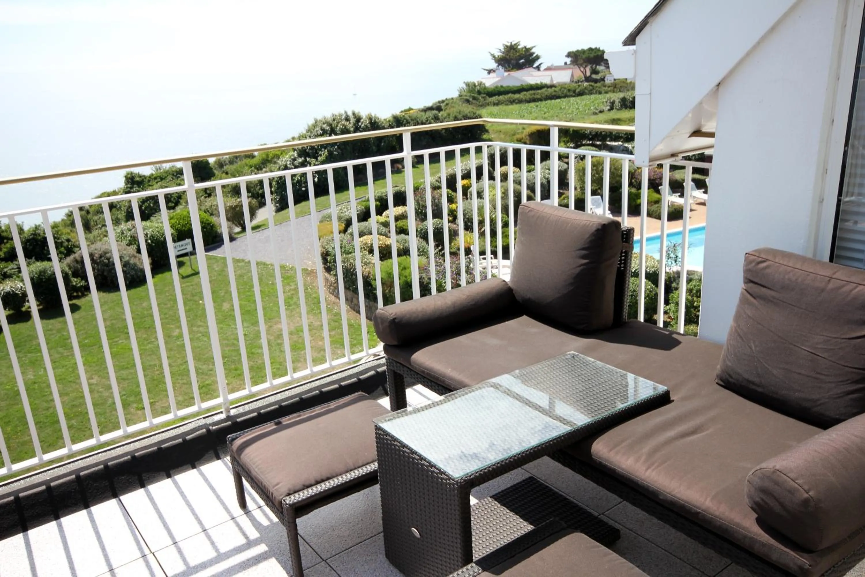 Balcony/Terrace in Hotel Jerbourg