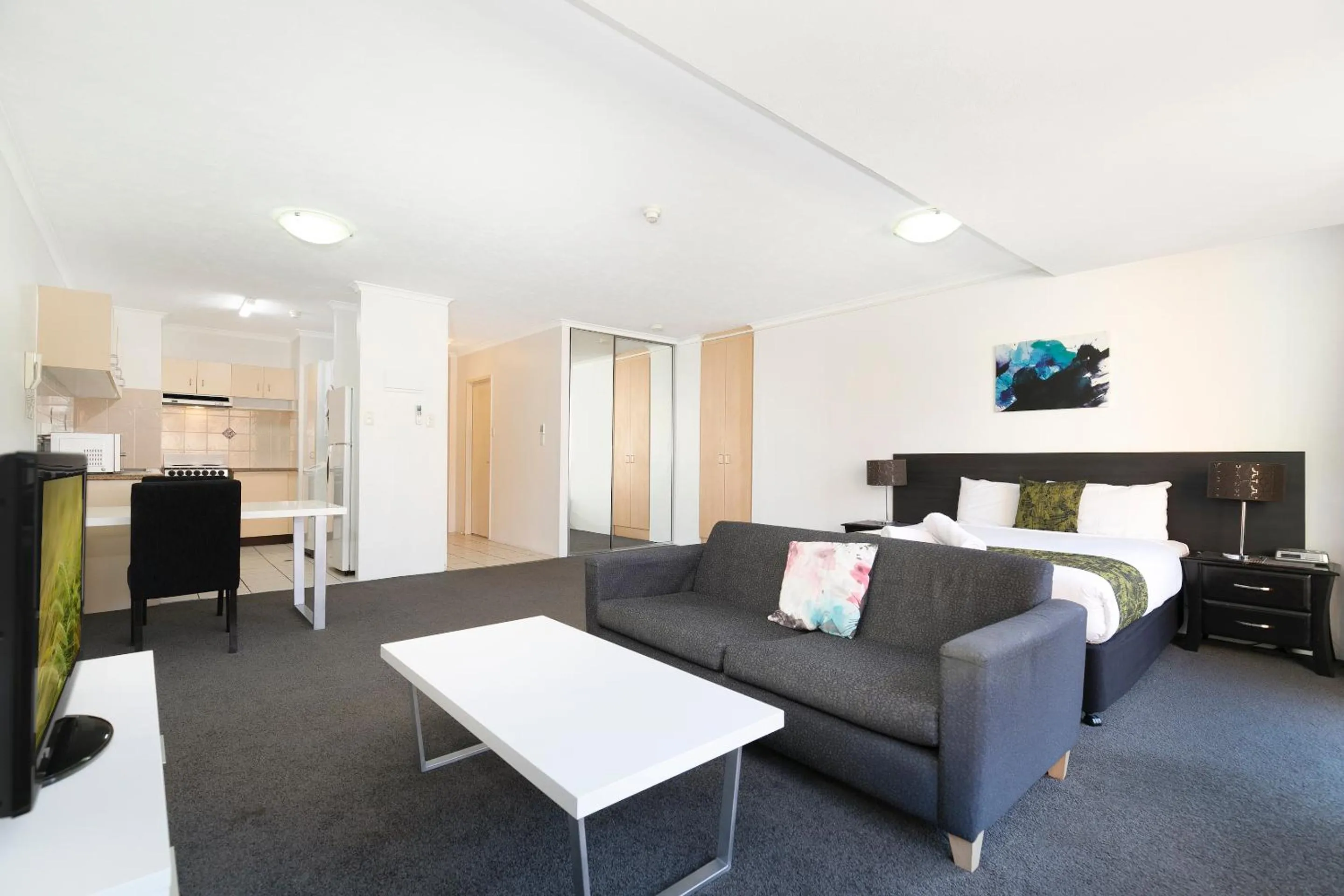 Living room in The Astor Apartments
