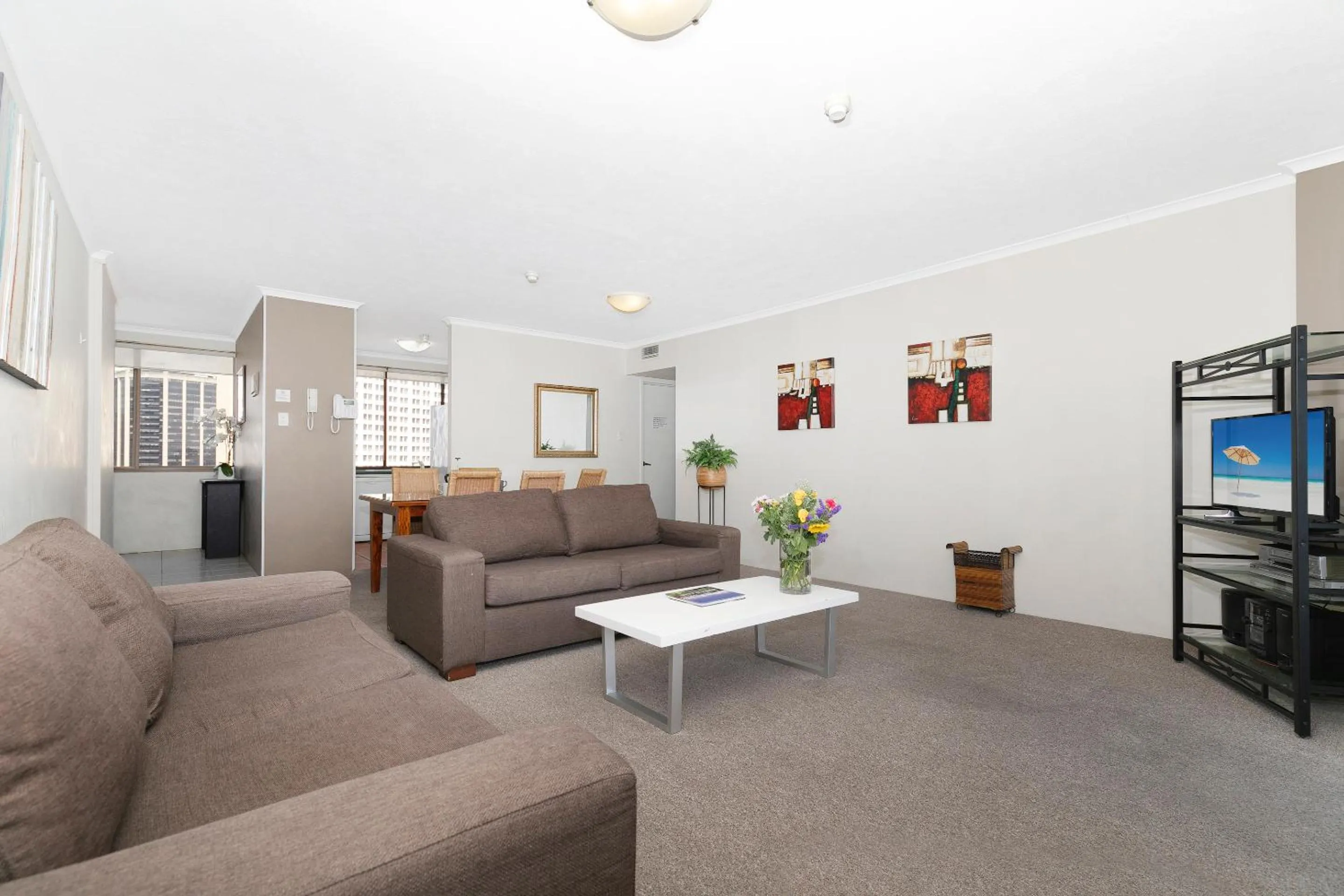 Living room in The Astor Apartments