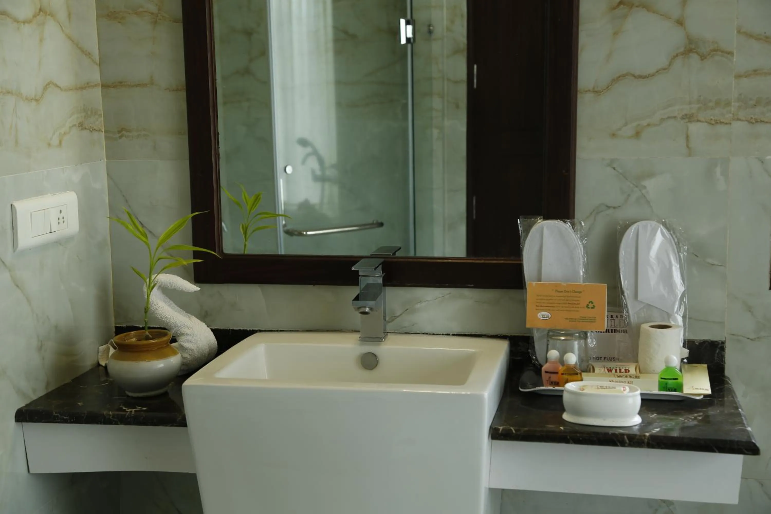 Bathroom in Oxygen Resorts Thekkady