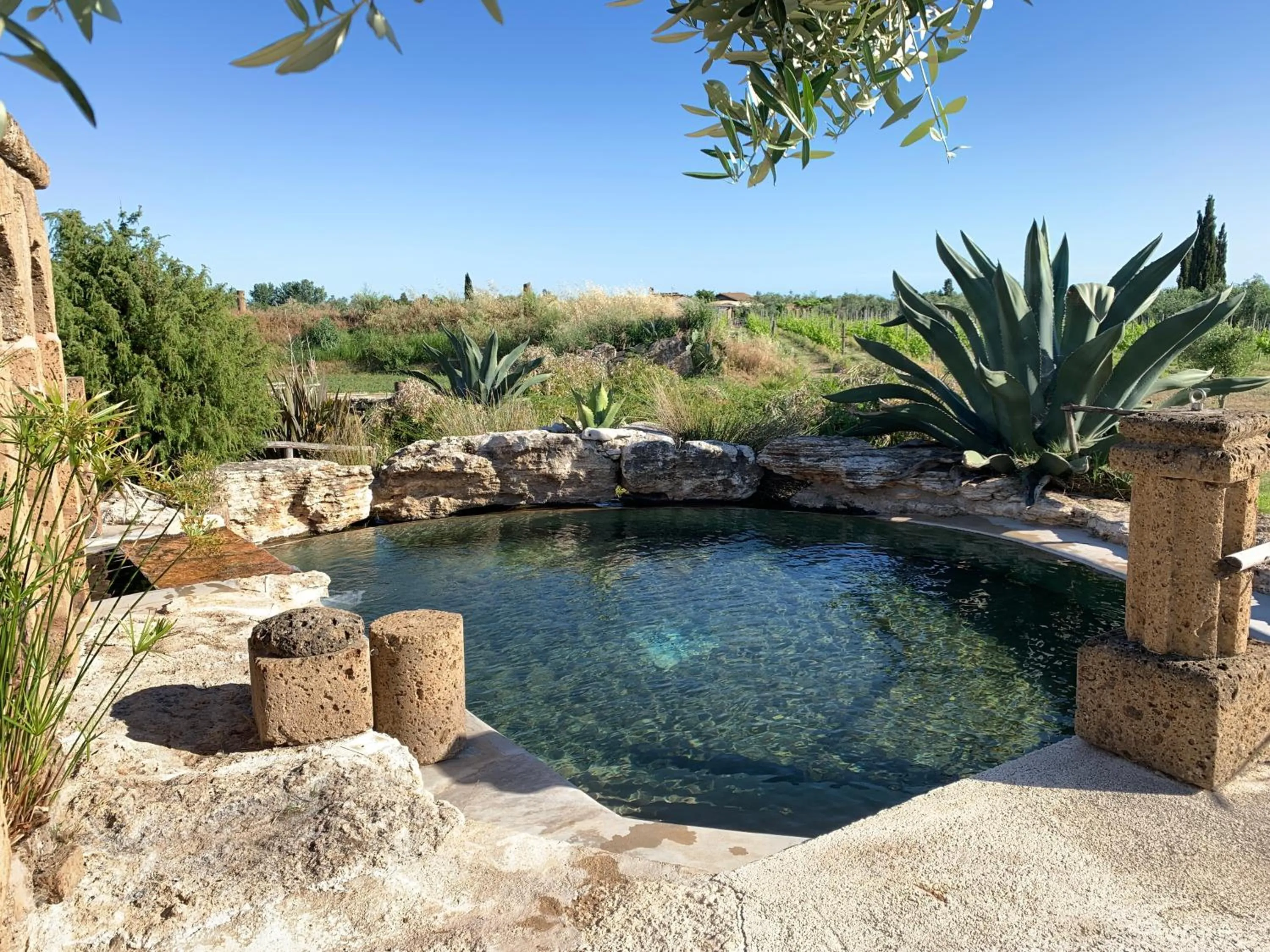 Pool view in Resort Fonte Vulci