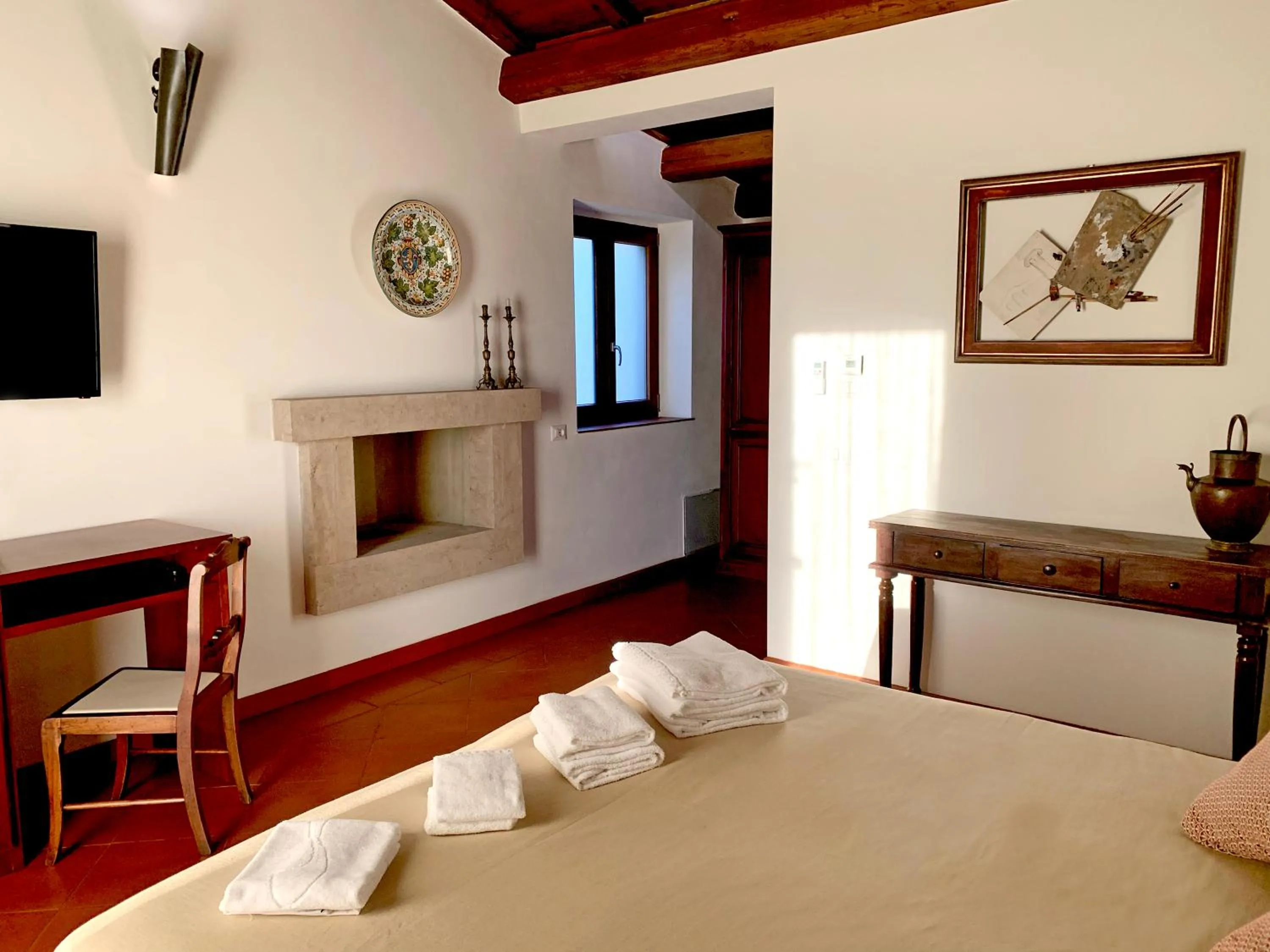 Bedroom, Bed in Resort Fonte Vulci