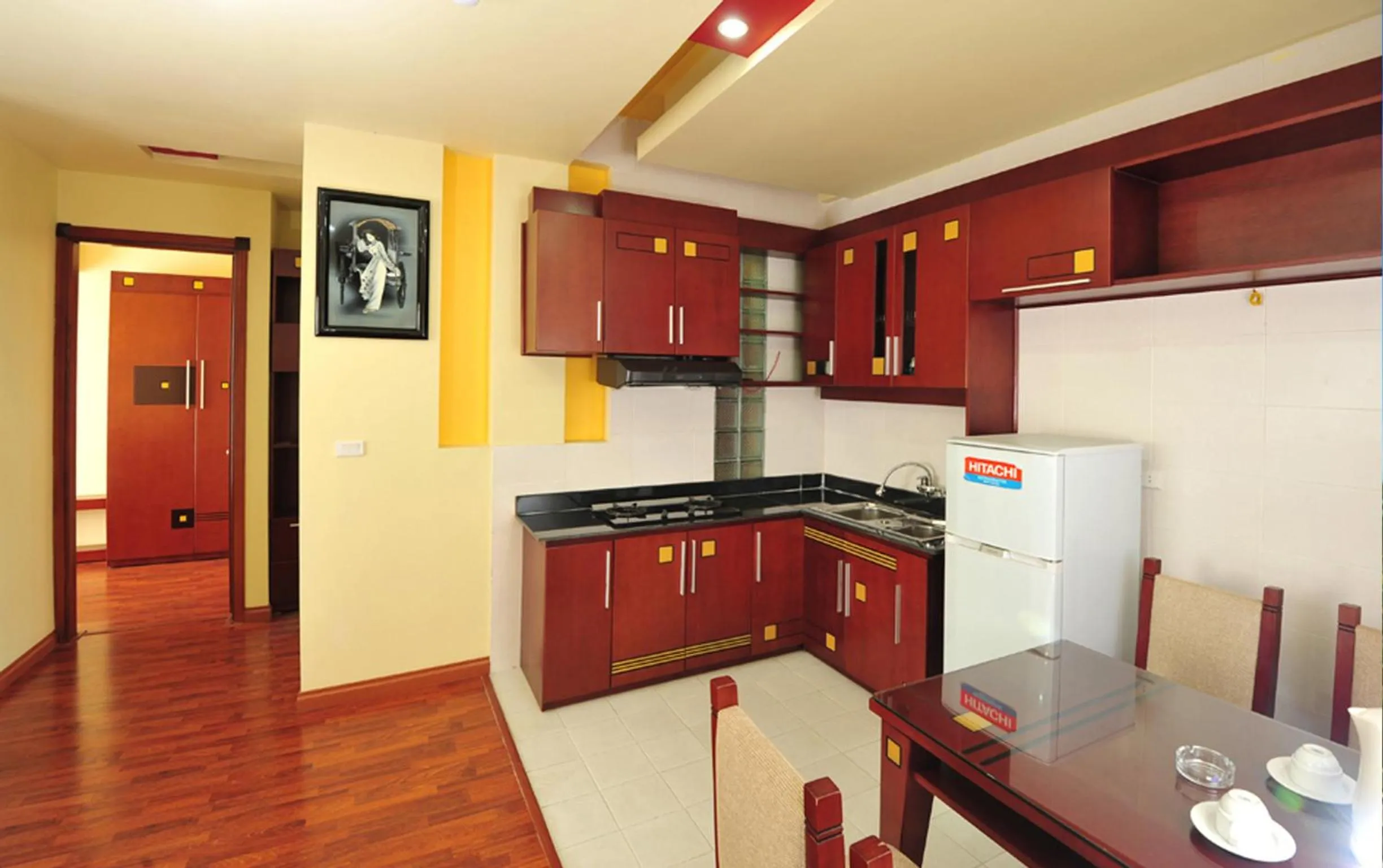 Kitchen or kitchenette in Camela Hotel & Resort