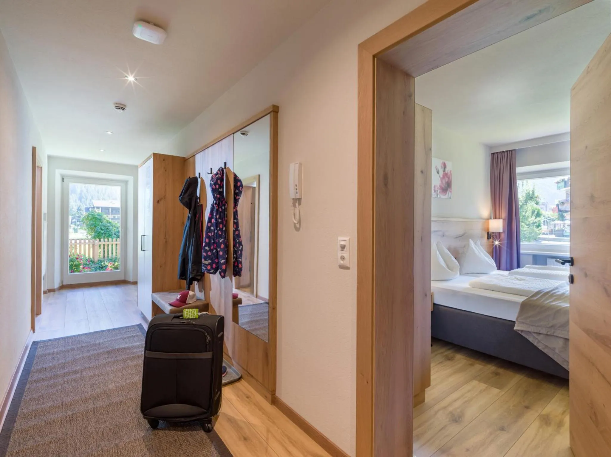 Balcony/Terrace, Bed in Apartments Rosenhof