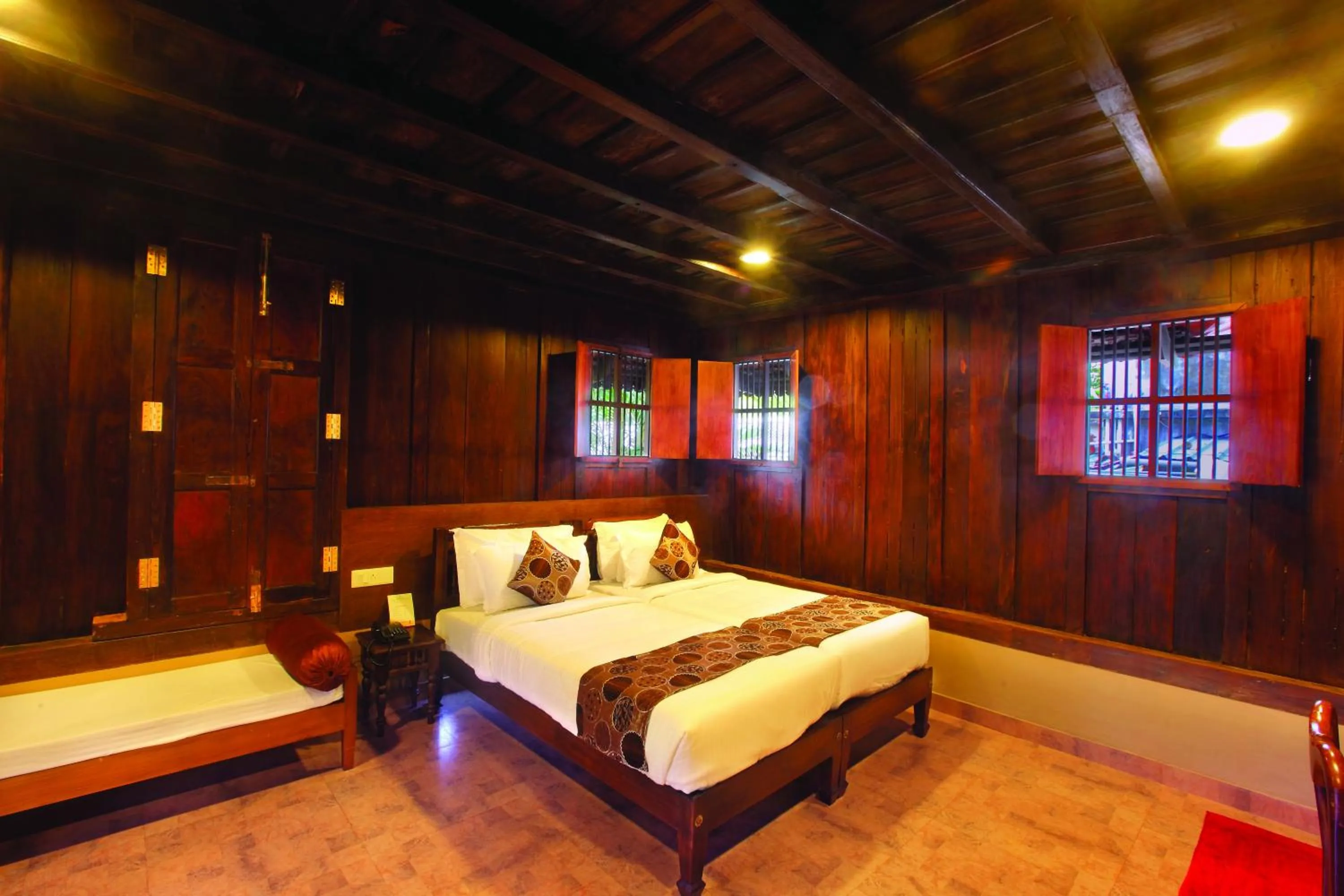 Bed in Cherai Beach Resorts