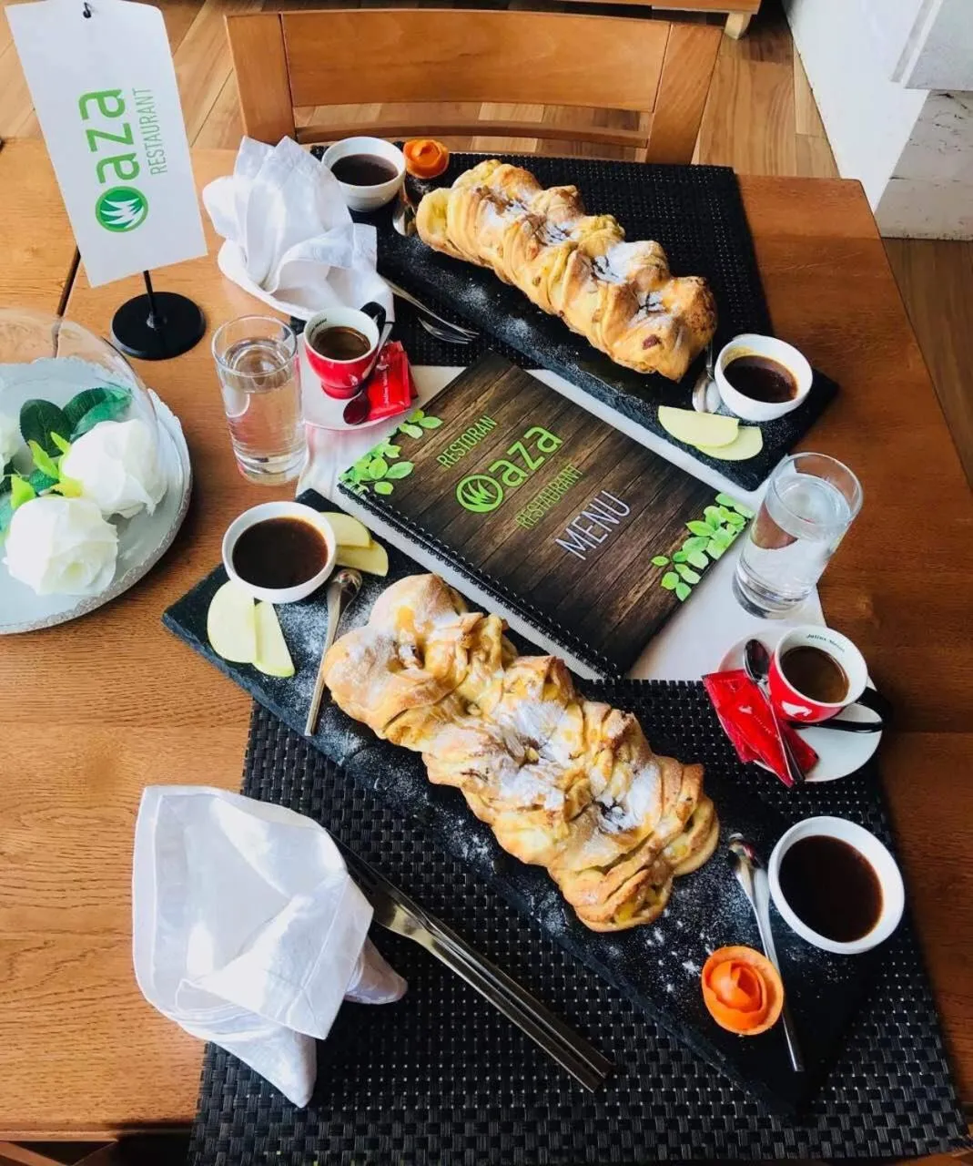 Buffet breakfast in Villas and apartments Oaza