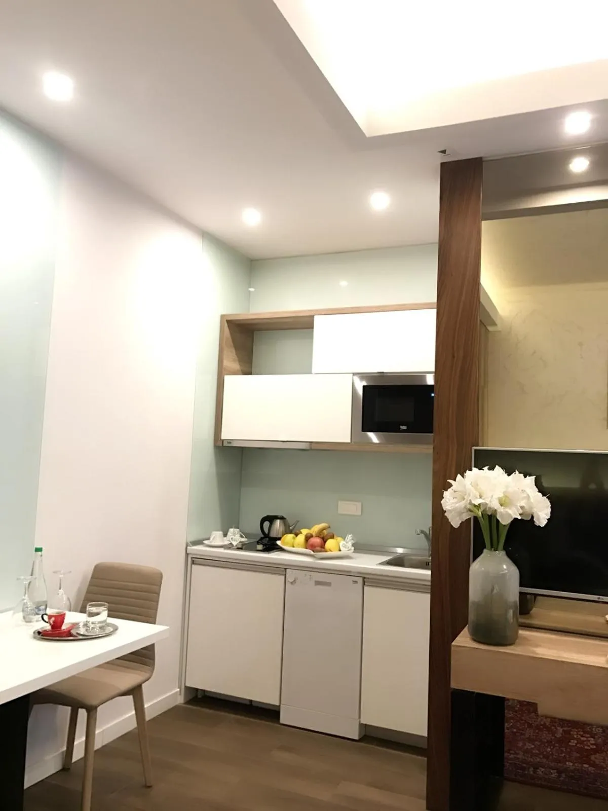 Kitchen or kitchenette in Villas and apartments Oaza