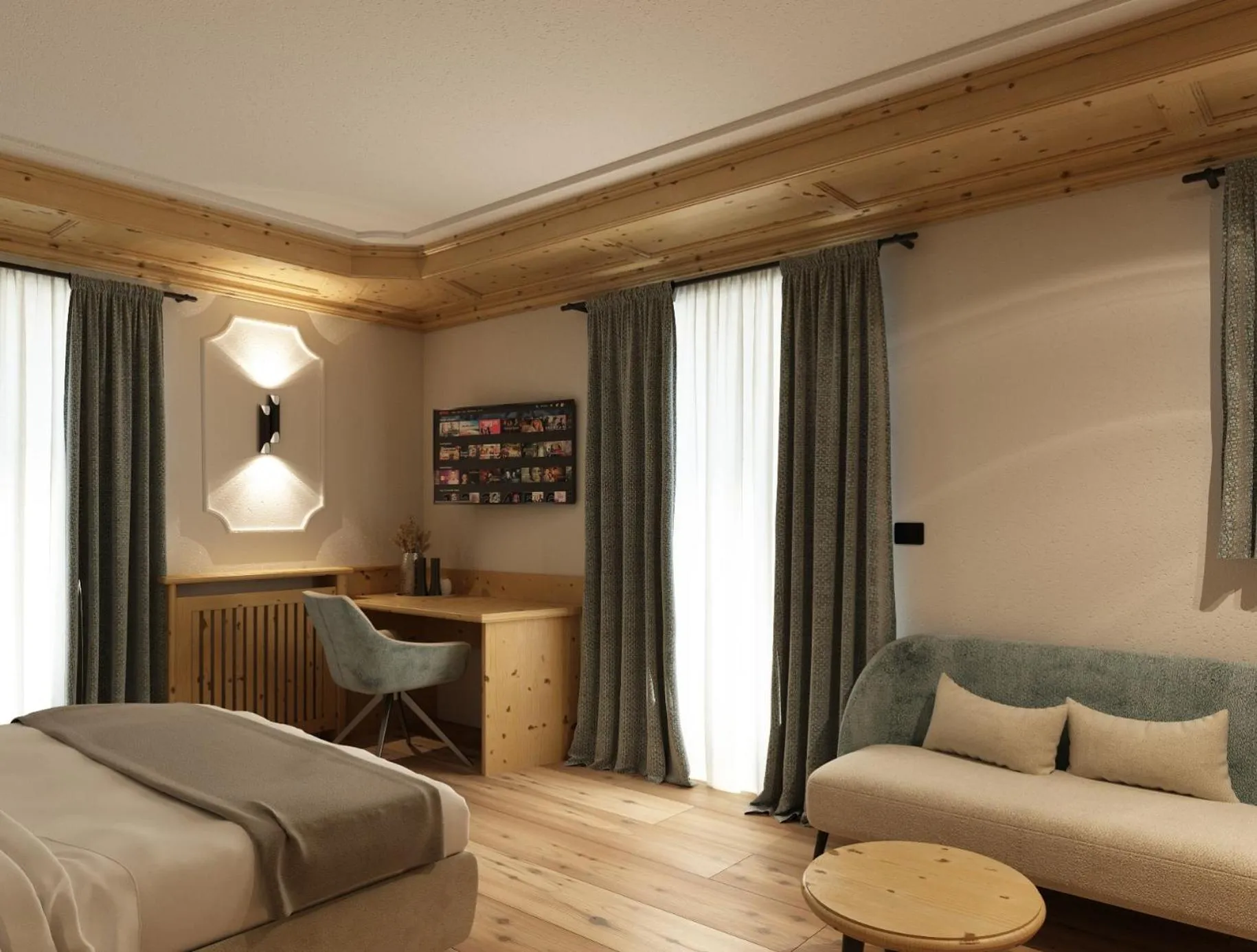 Bed in Hotel Foresta