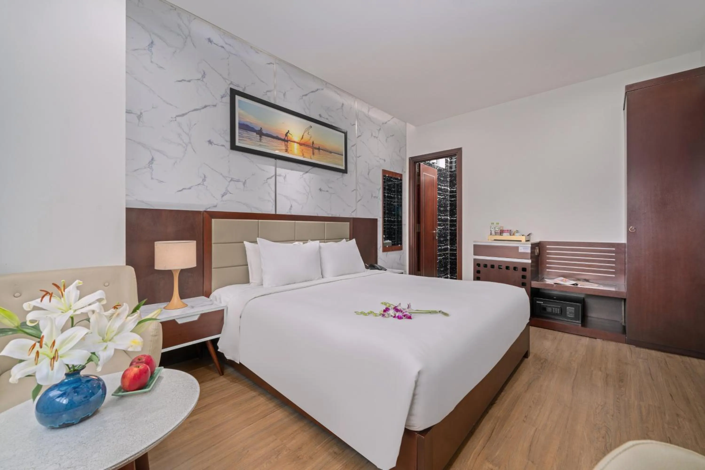 Bed in Aria Grand Hotel & Spa