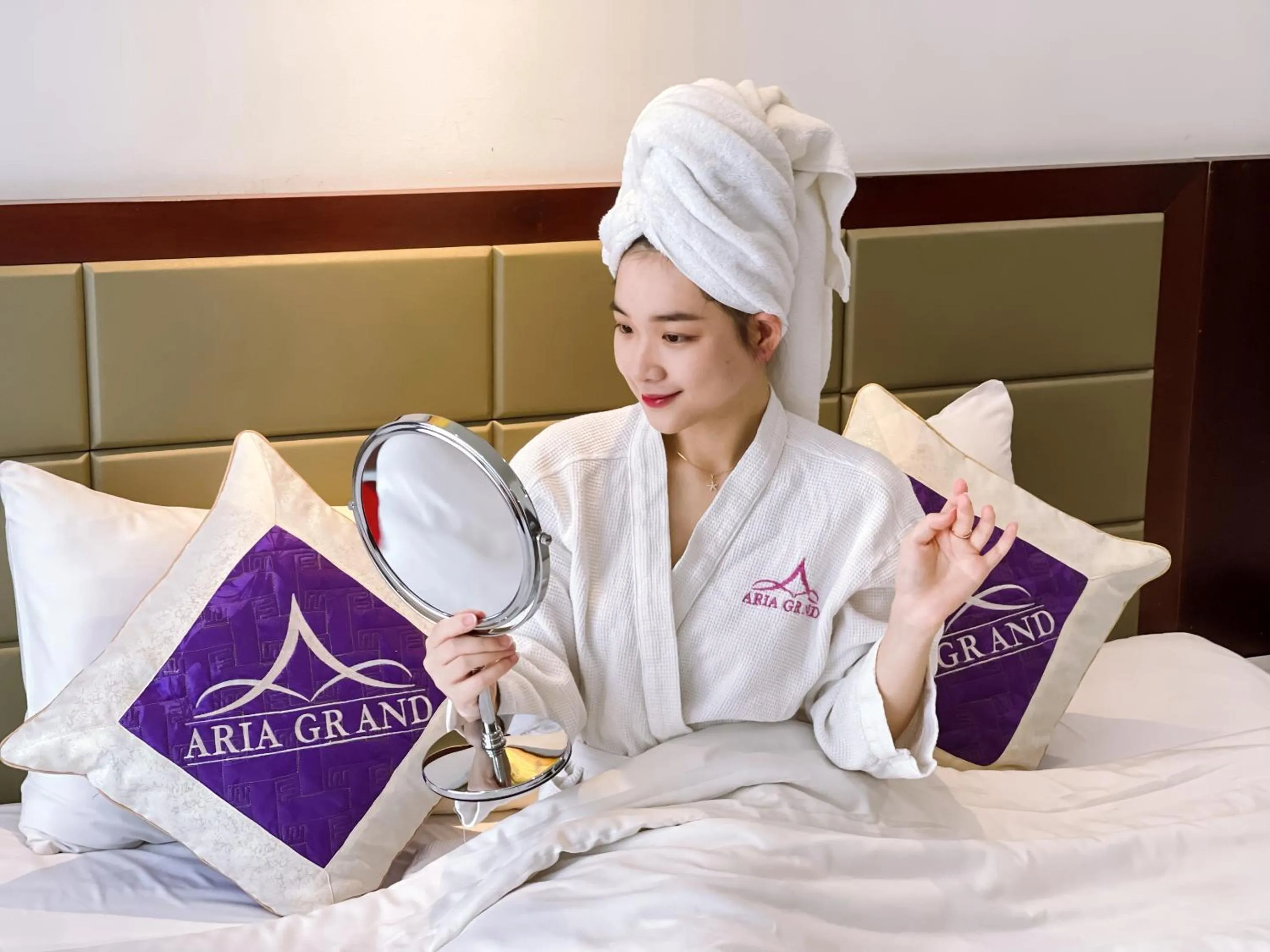 Property building, Bed in Aria Grand Hotel & Spa