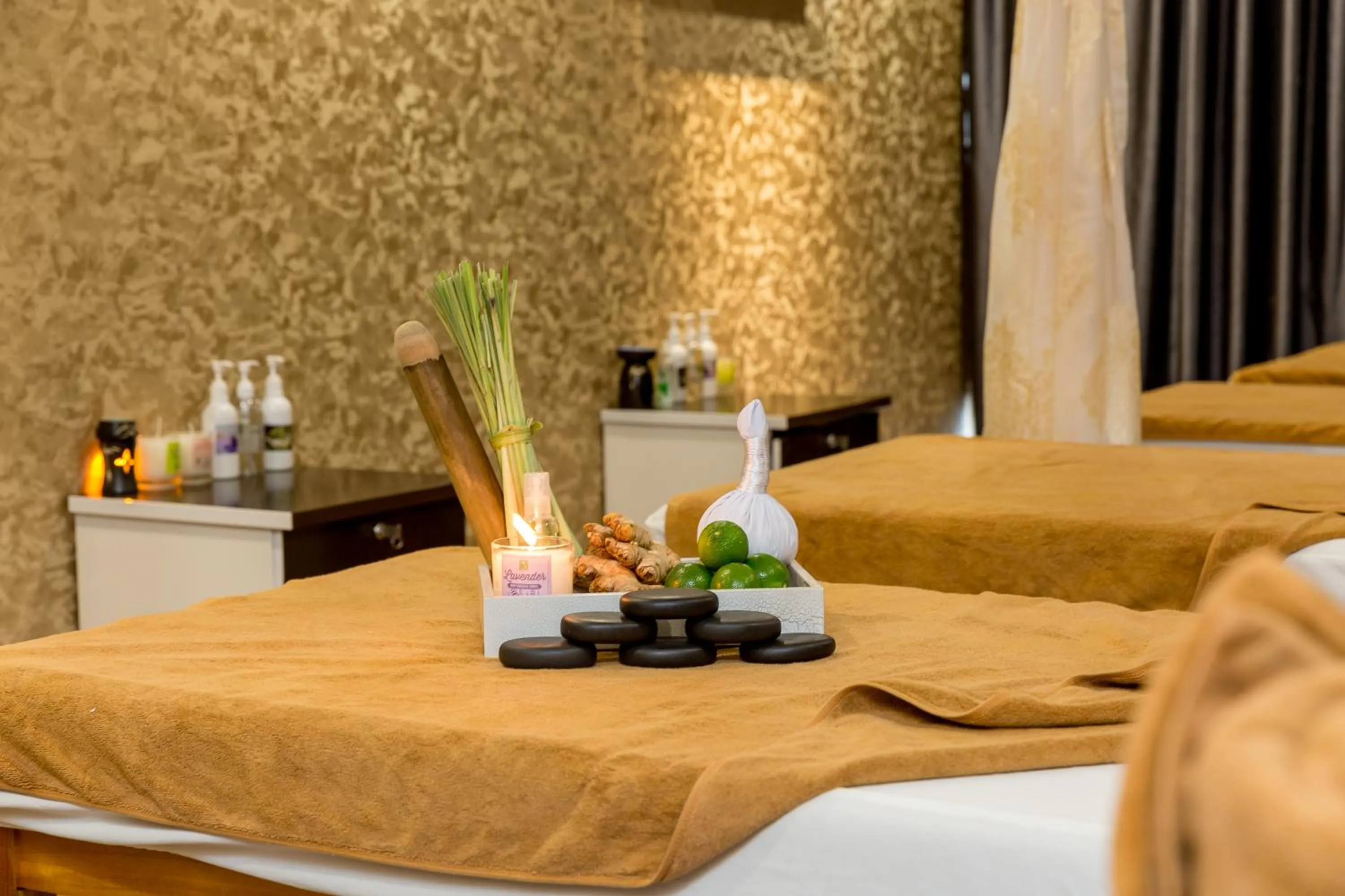 Spa and wellness centre/facilities, Bed in Aria Grand Hotel & Spa
