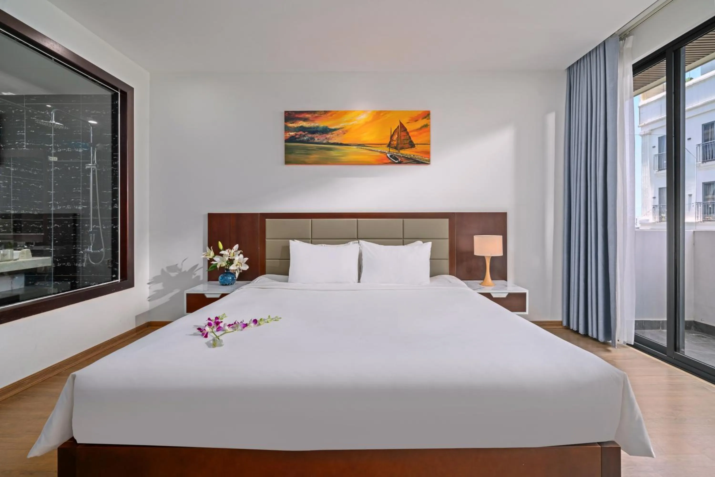 Bed in Aria Grand Hotel & Spa