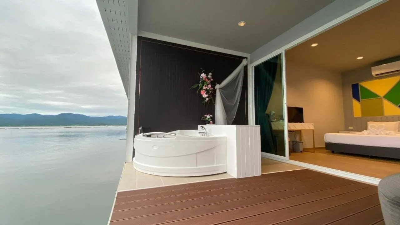 Bed in Raya Buri Resort Kanchanaburi