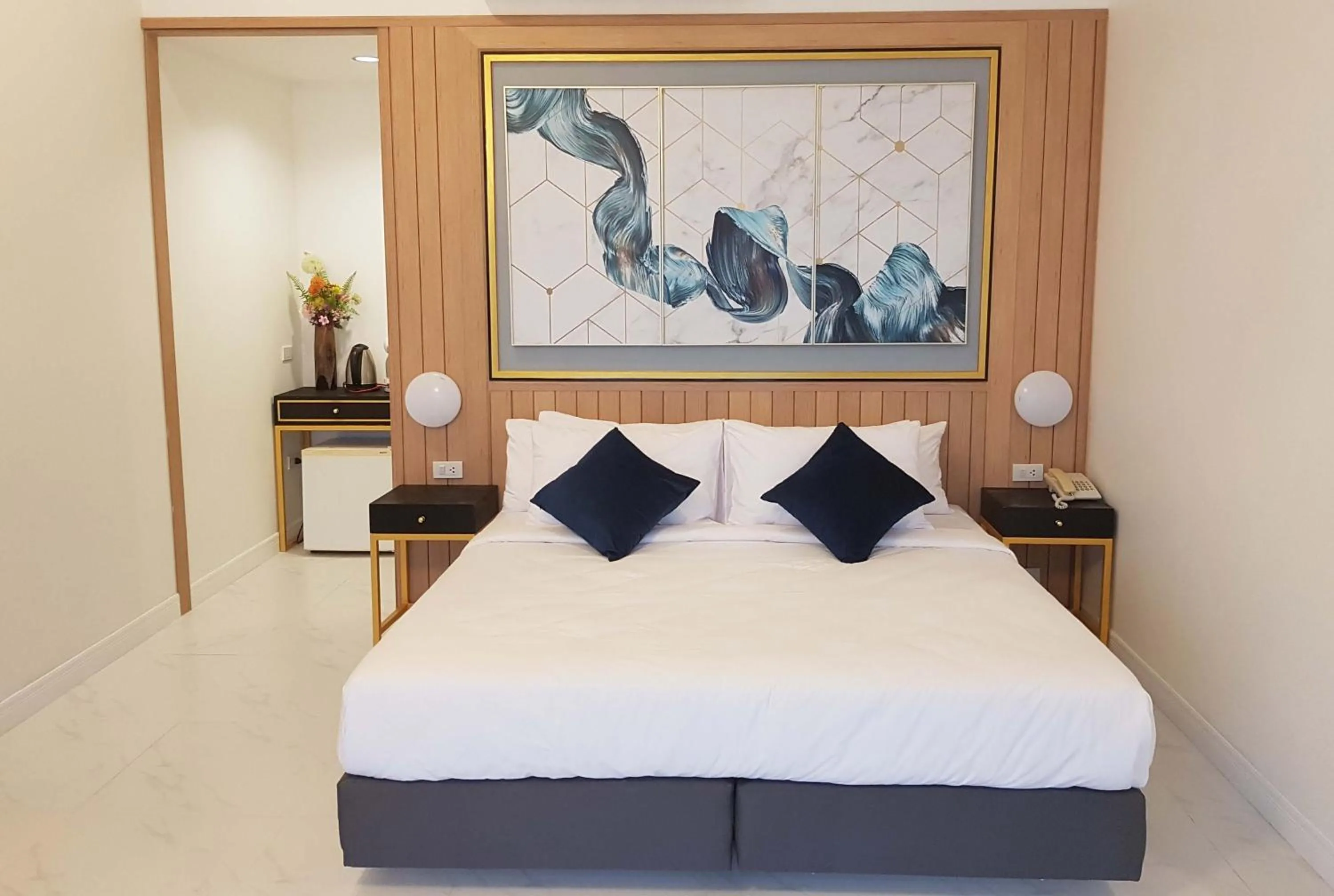 Bed in Raya Buri Resort Kanchanaburi