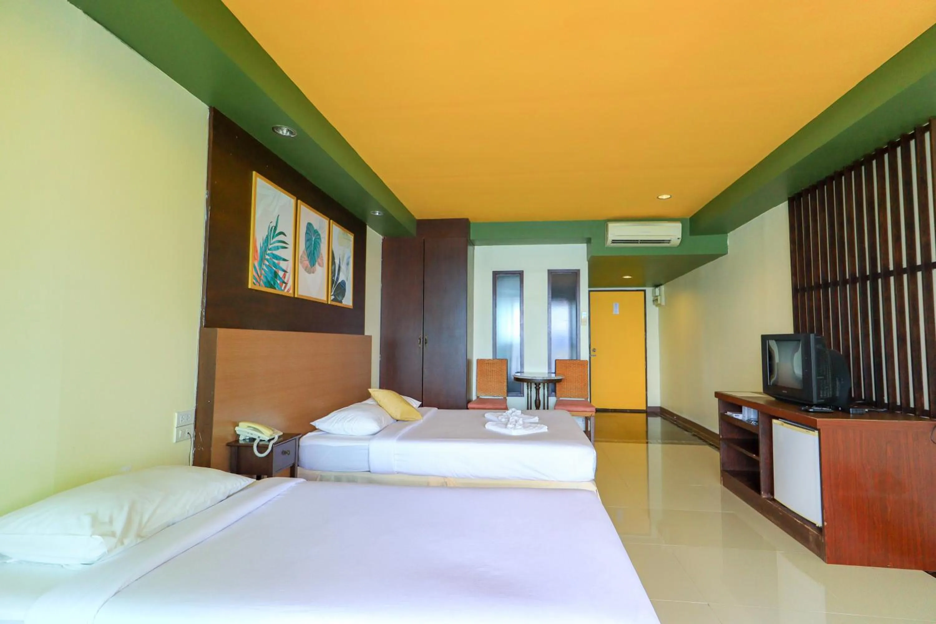 Bed in Raya Buri Resort Kanchanaburi