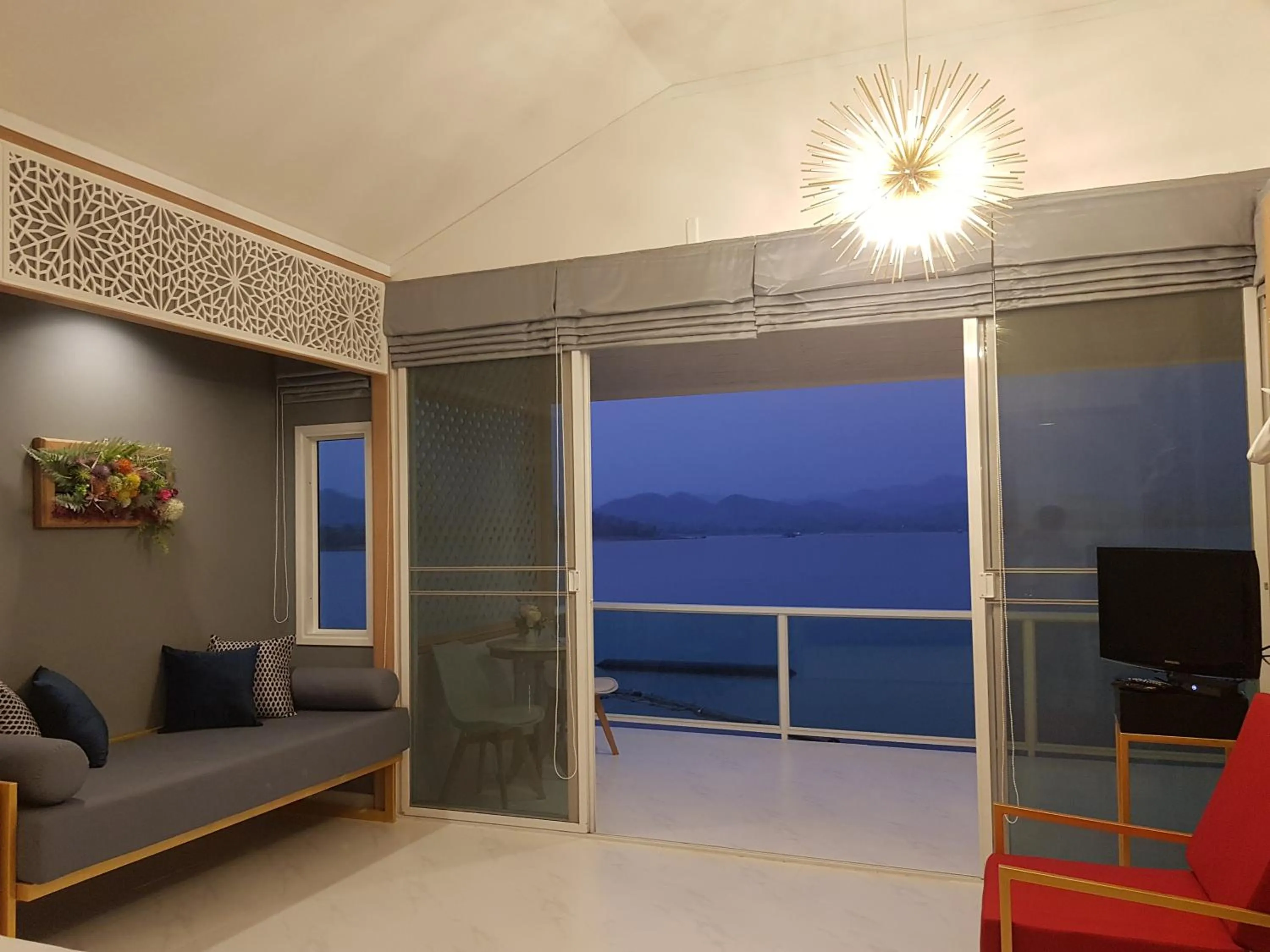 Seating area in Raya Buri Resort Kanchanaburi