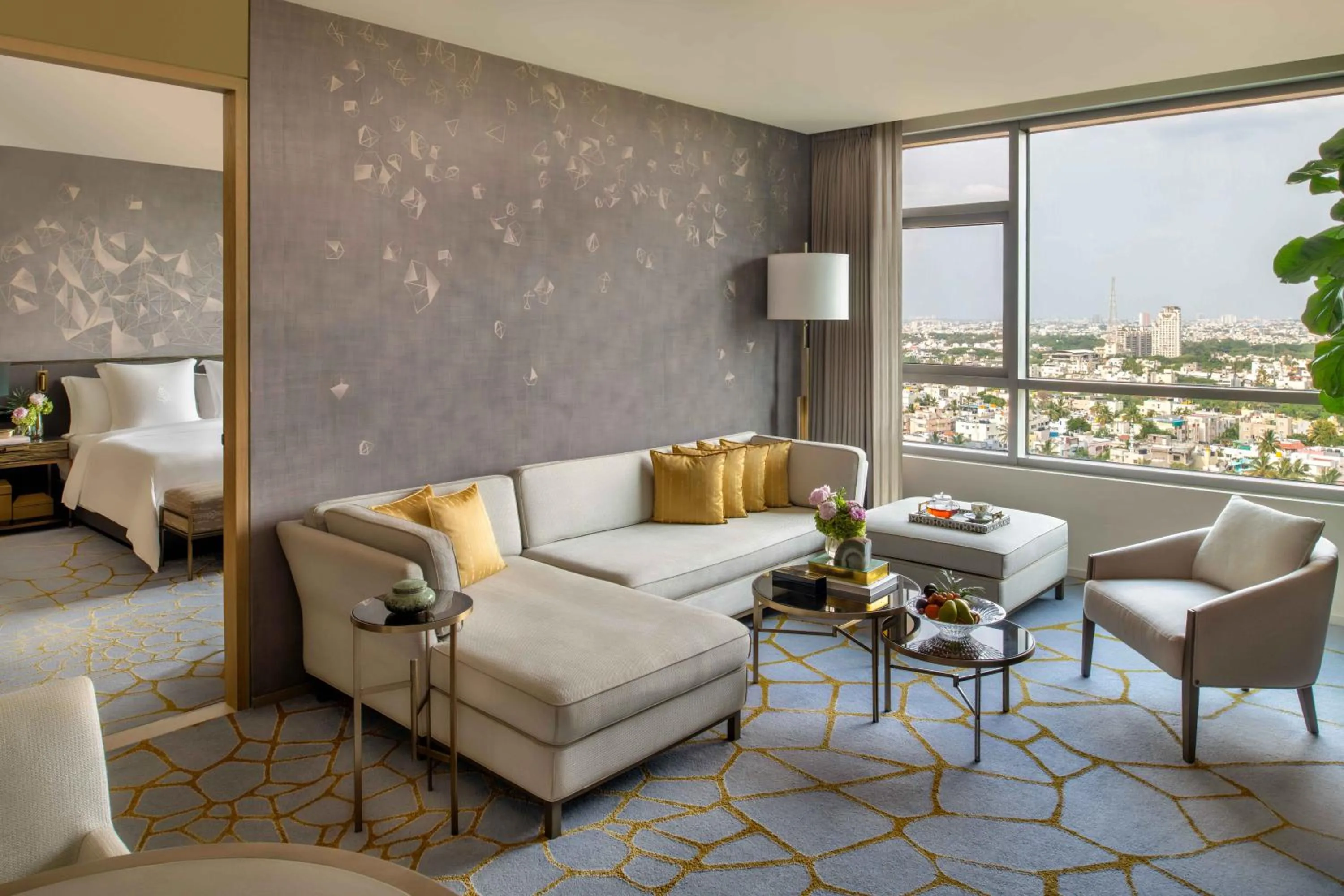 Living room in Four Seasons Hotel Bengaluru at Embassy ONE