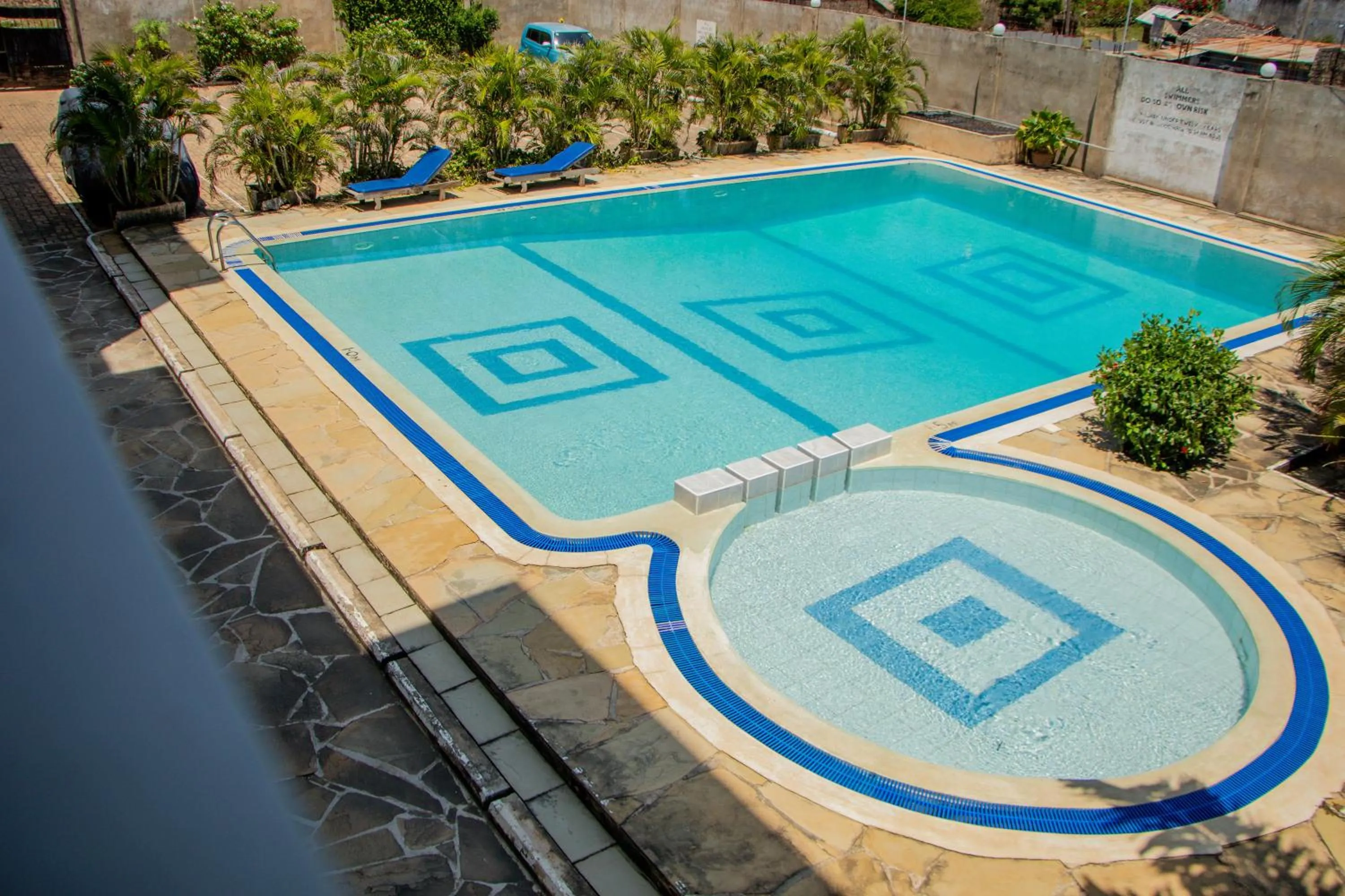 Pool view in Nightingale Apartments Hotel Mombasa
