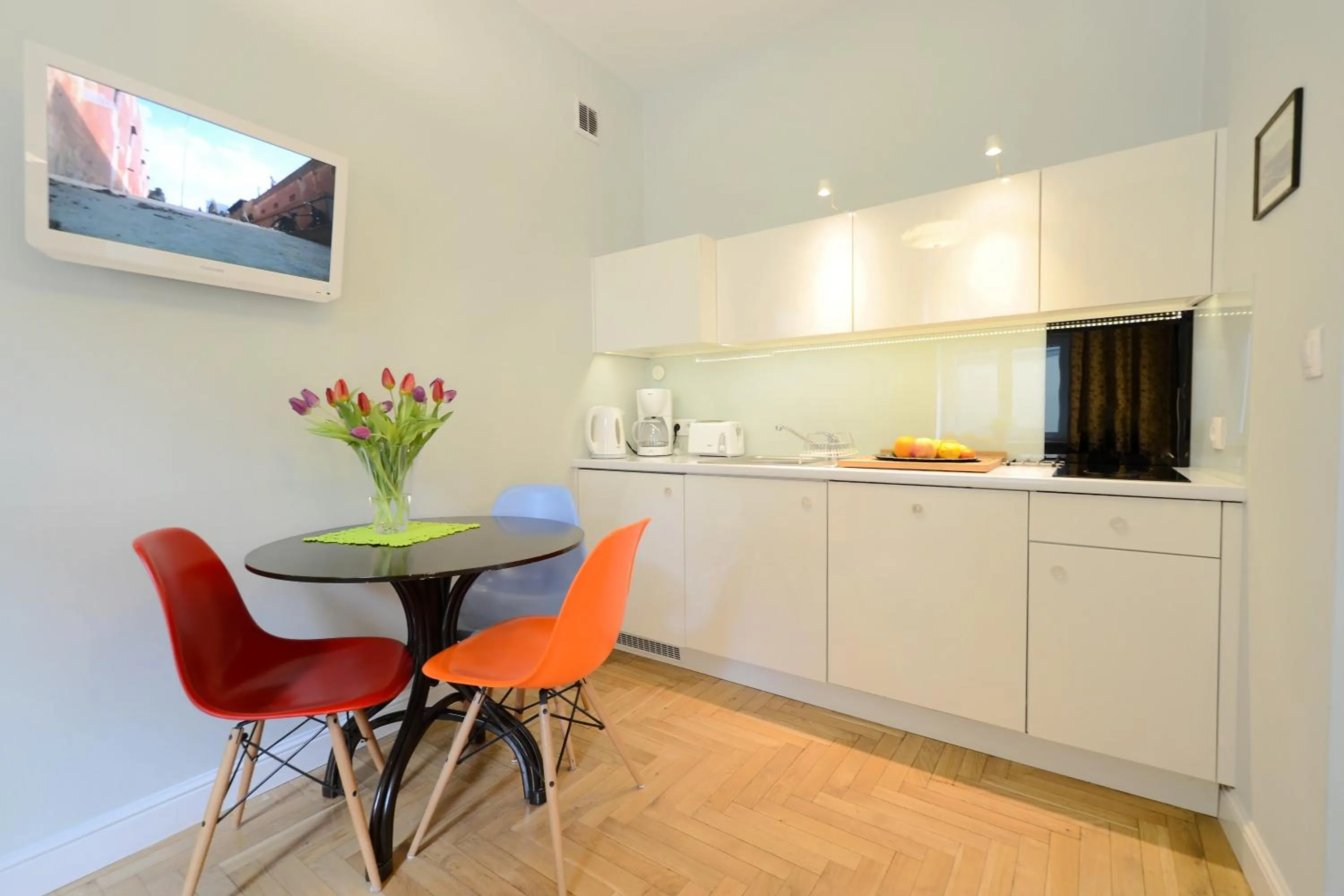 Kitchen or kitchenette in Crystal Suites Chez Helena