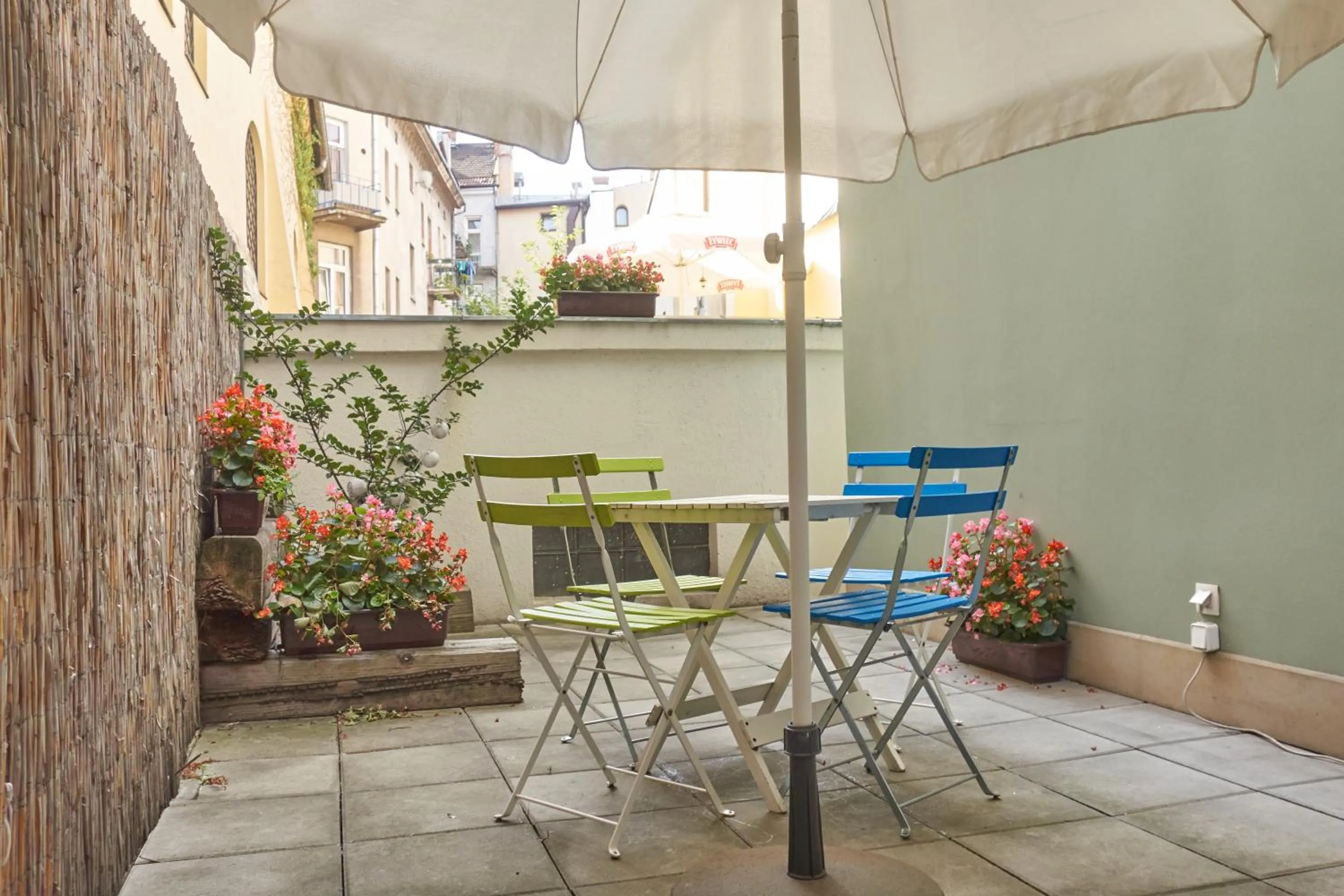 Patio in Crystal Suites Chez Helena