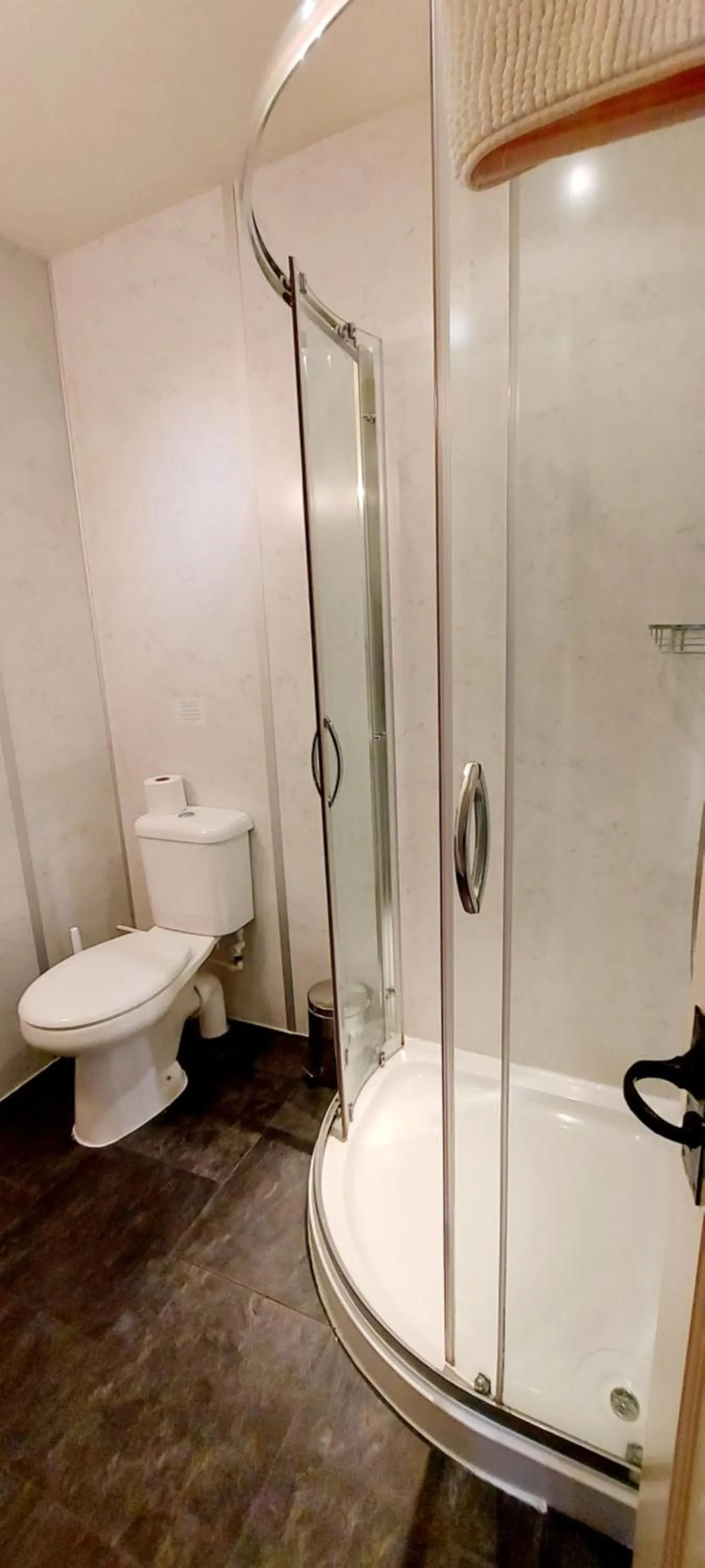 Shower in Dolgun Uchaf Historic B&B and Cottages in Snowdonia