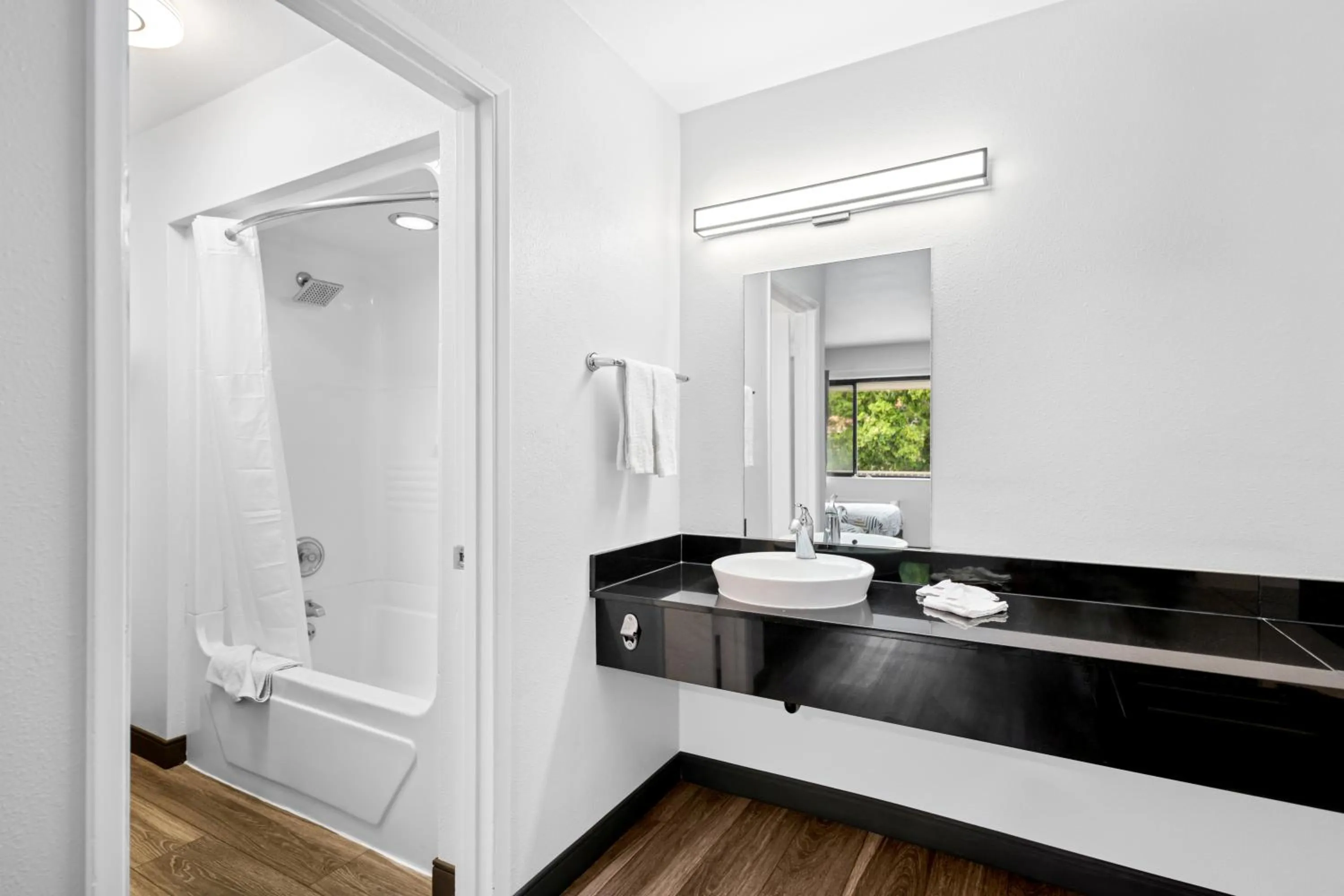 Shower in Motel 6-Monterey, CA